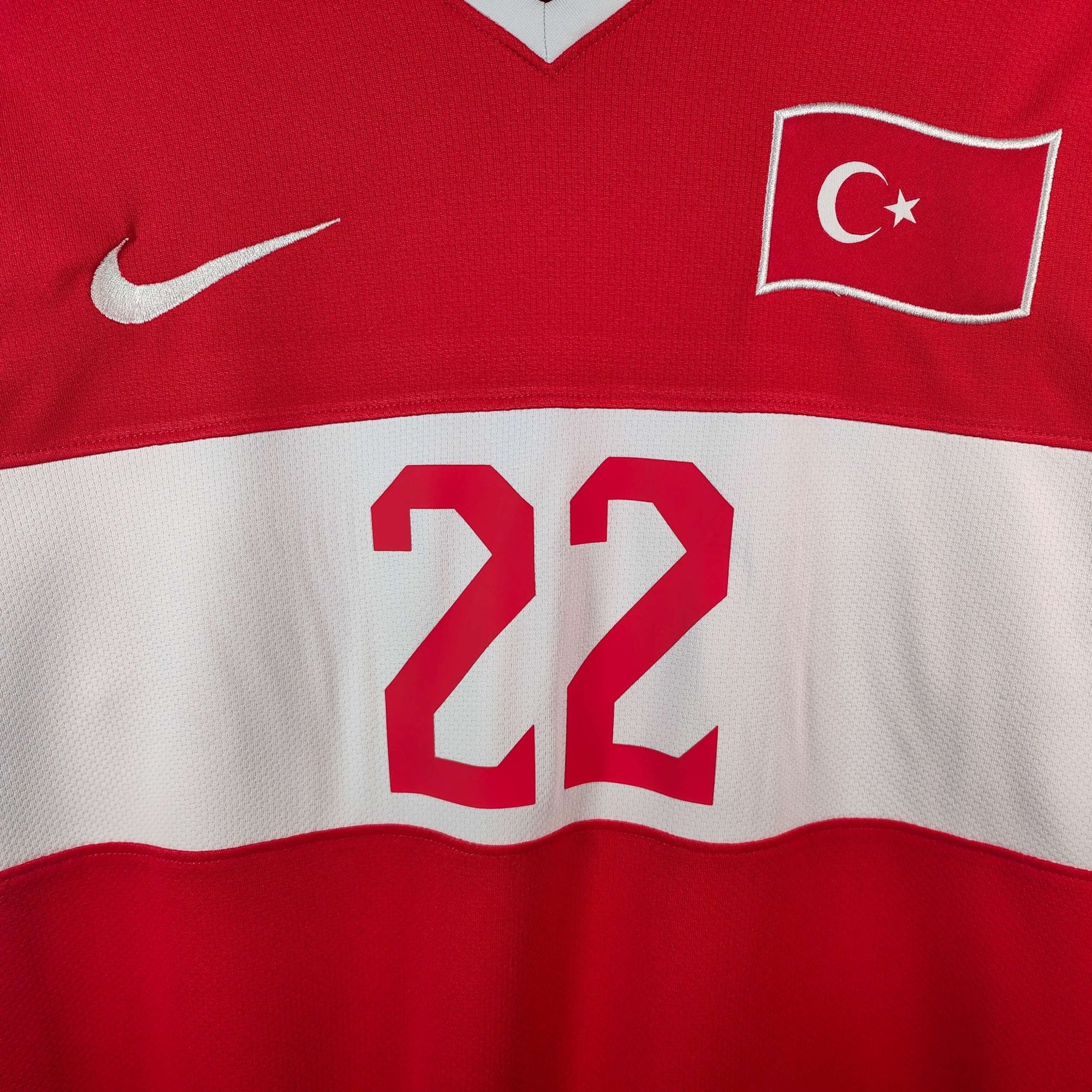 2008 - 09 Turkey Home Shirt Hamit Altintop 22 - 9.5/10 - (L) - Eternal Pitch