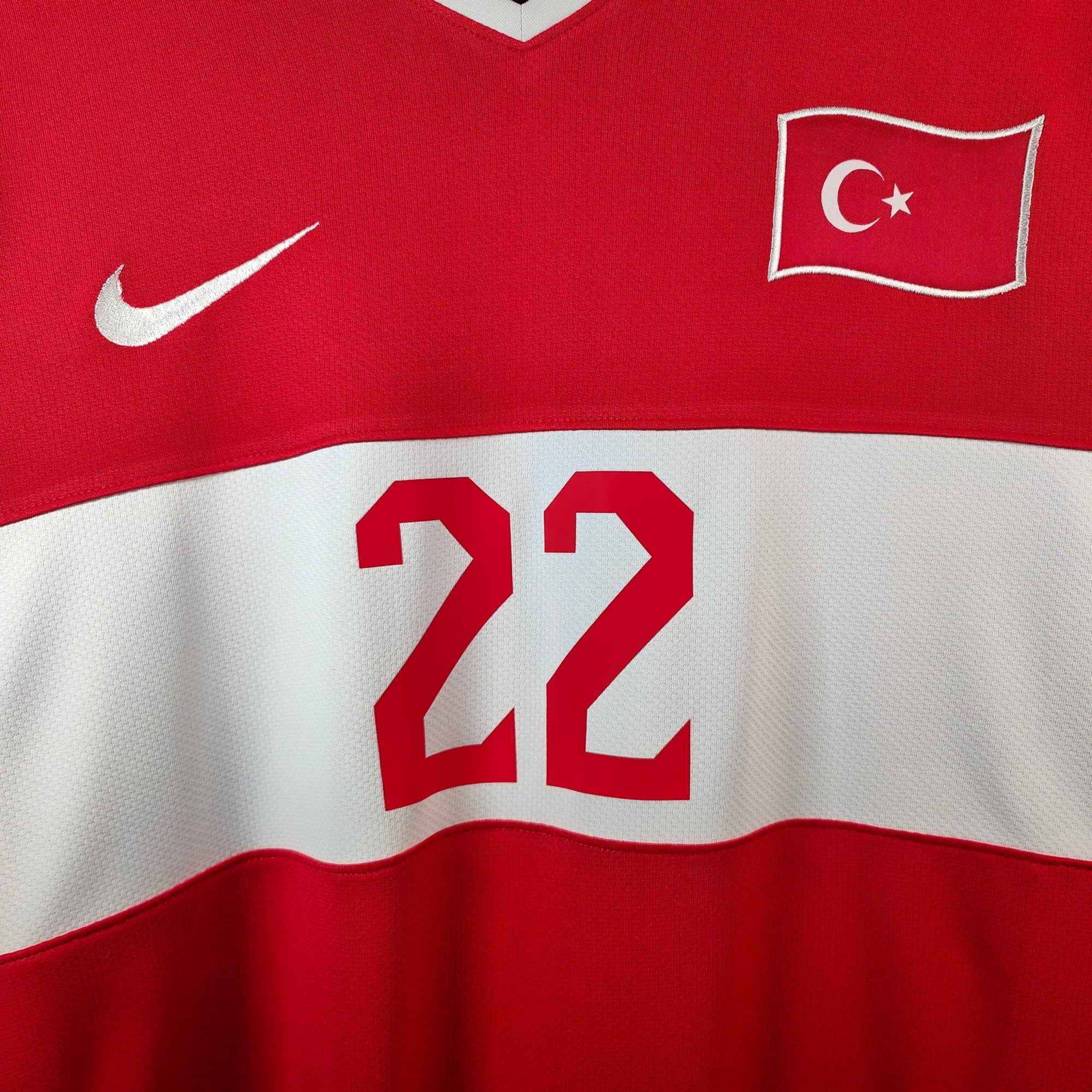 2008 - 09 Turkey Home Shirt Hamit Altintop 22 - 9.5/10 - (XL) - Eternal Pitch