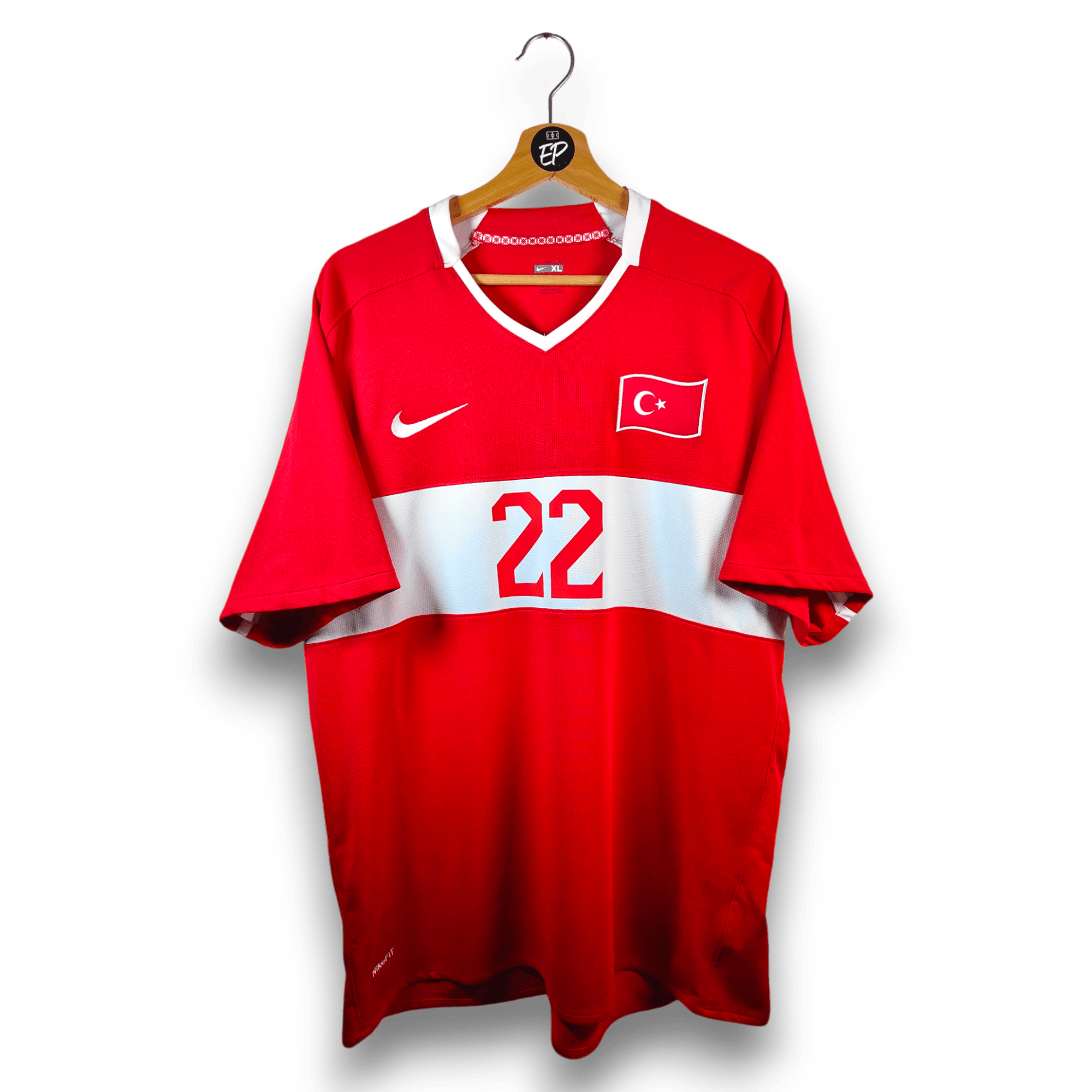 2008 - 09 Turkey Home Shirt Hamit Altintop 22 (XL) - Eternal Pitch