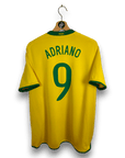 2008 - 10 Brazil Home Shirt Adriano 9 - 8/10 - (L) - Eternal Pitch