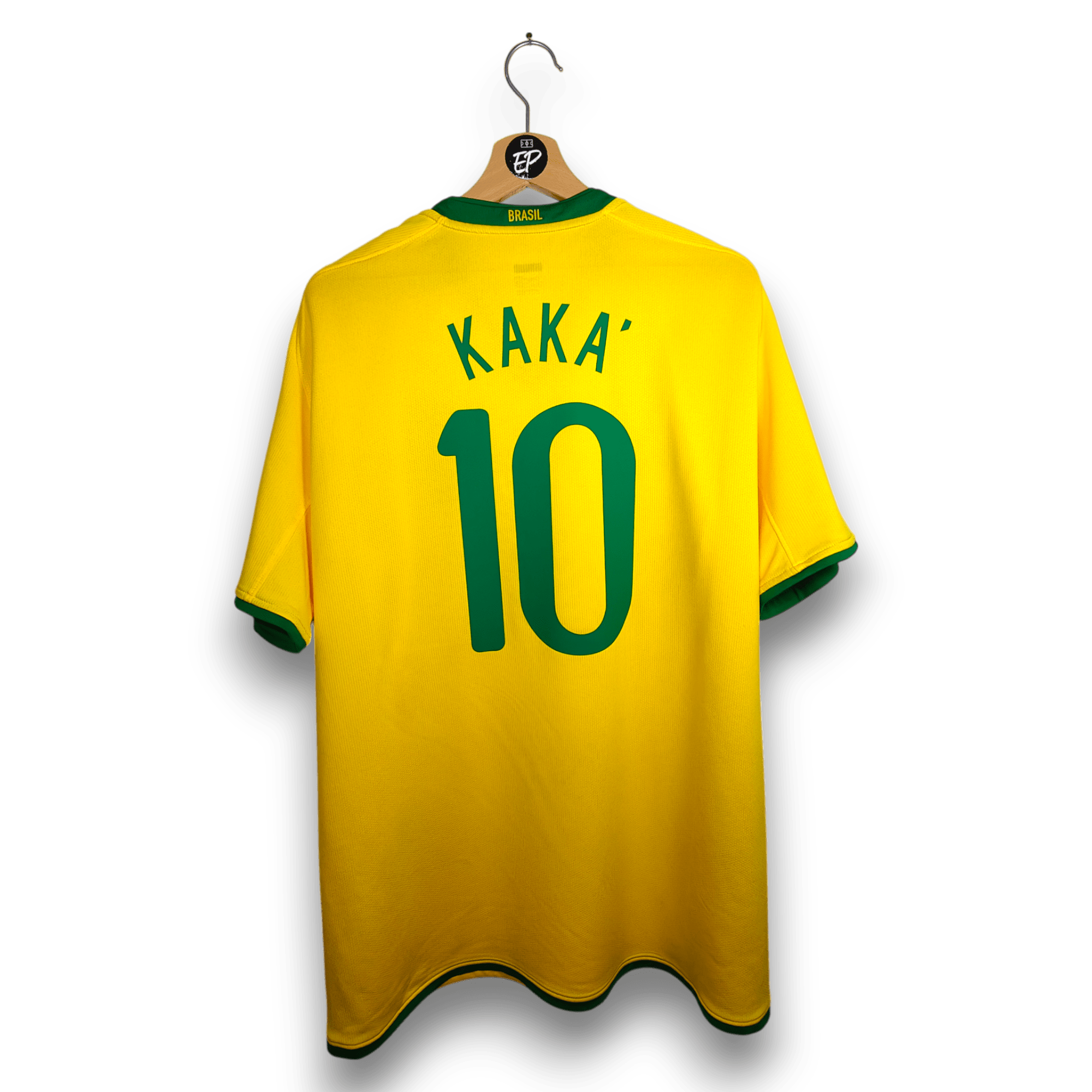 2008 - 10 Brazil Home Shirt Kaka 10 - 9/10 - (XL) - Eternal Pitch