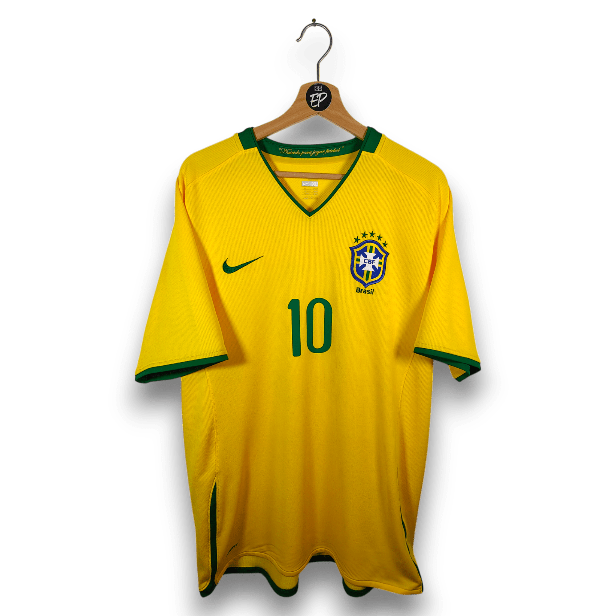 2008 - 10 Brazil Home Shirt Kaka 10 - 9/10 - (XL) - Eternal Pitch