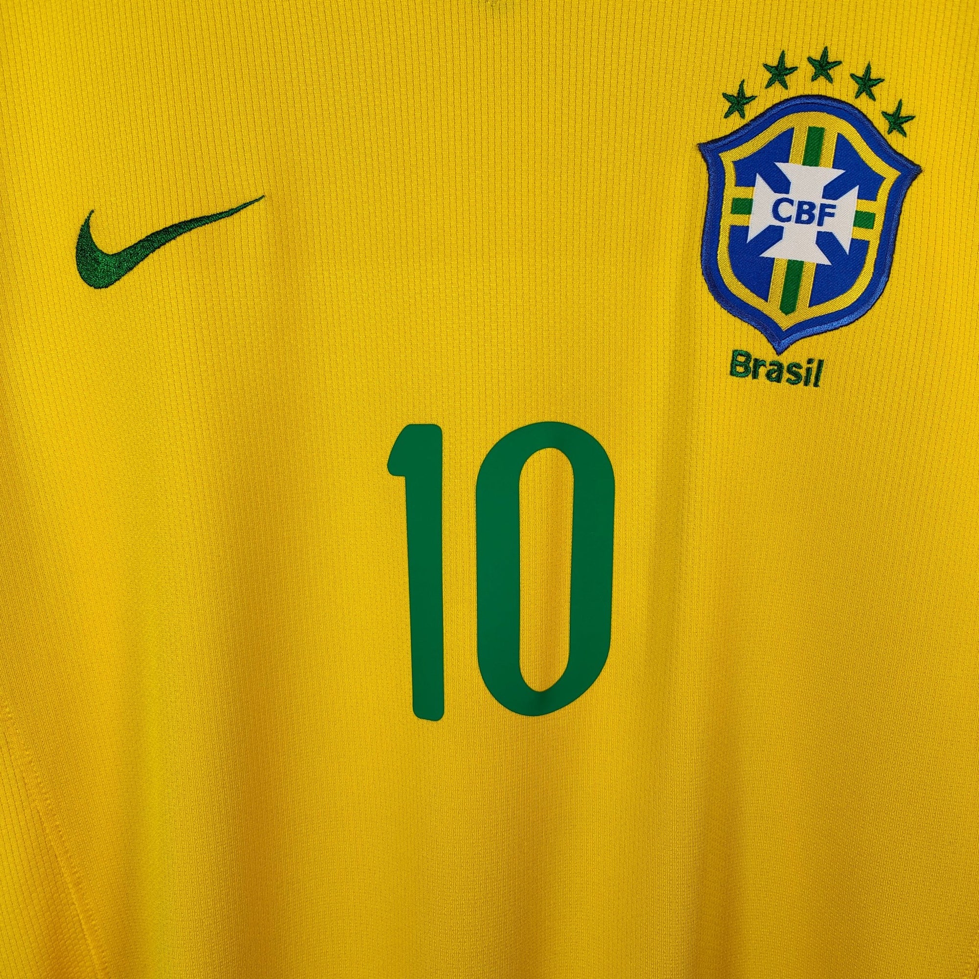2008 - 10 Brazil Home Shirt Kaka 10 - 9/10 - (XL) - Eternal Pitch