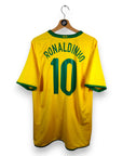 2008 - 10 Brazil Home Shirt Ronaldinho 10 (L) - Eternal Pitch