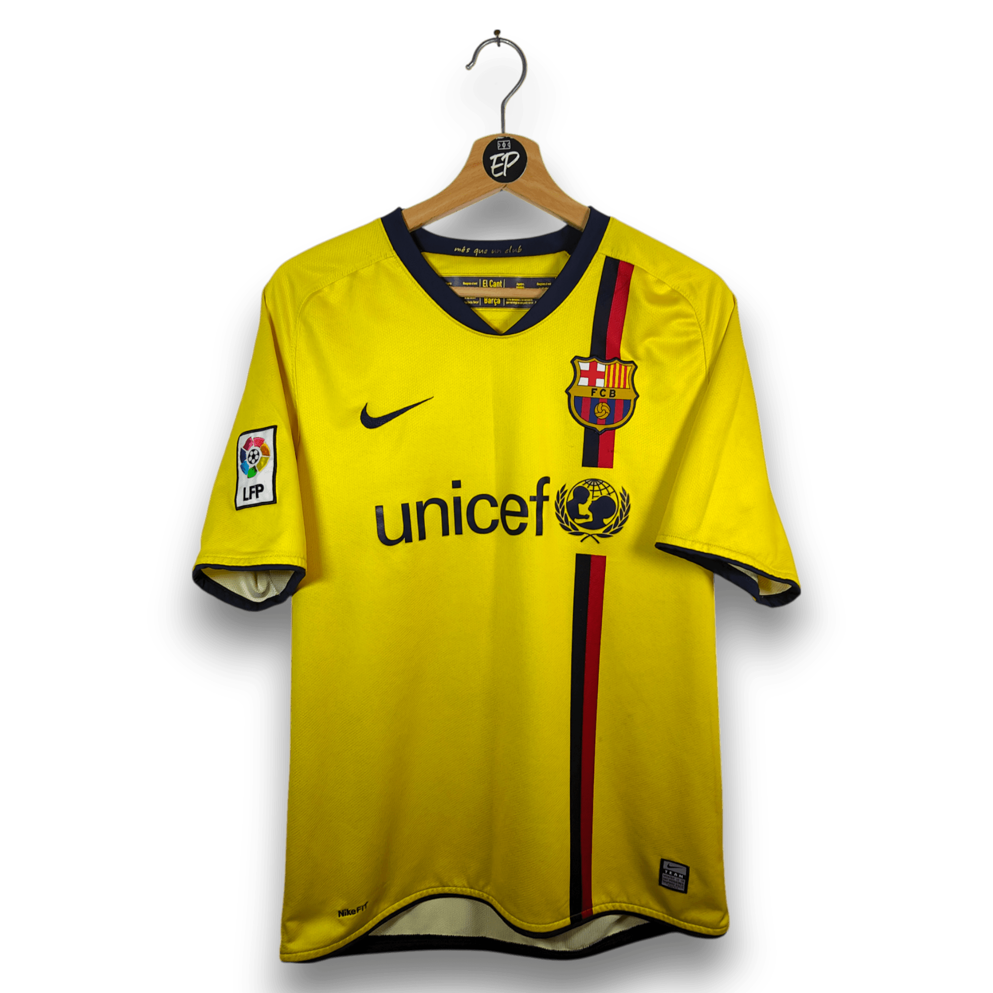 2008 - 10 FC Barcelona Away Shirt Ibrahimovic 9 - 8/10 - (M) - Eternal Pitch