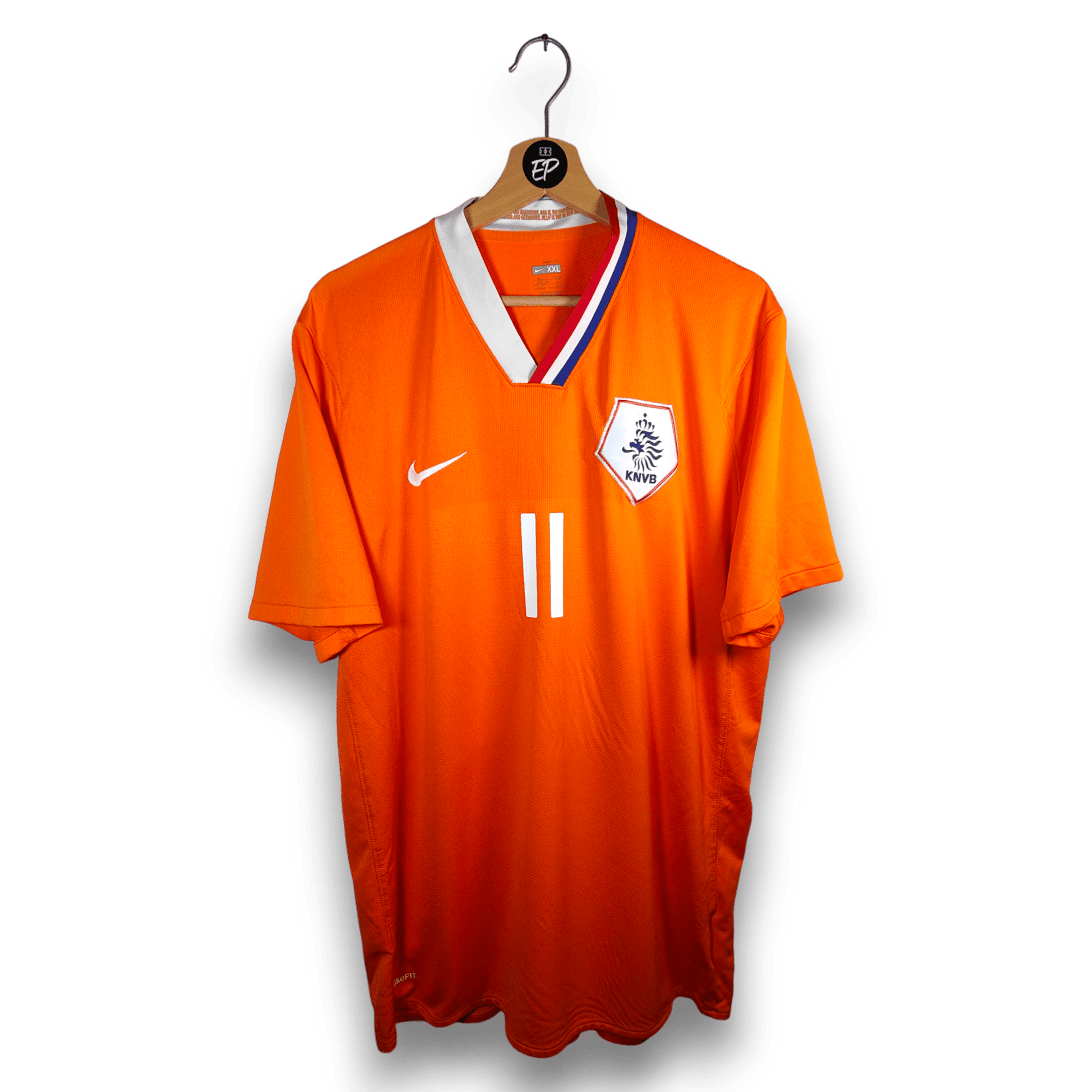 2008 - 10 Netherlands Home Shirt Robben 11 - 8.5/10 - (XXL) - Eternal Pitch