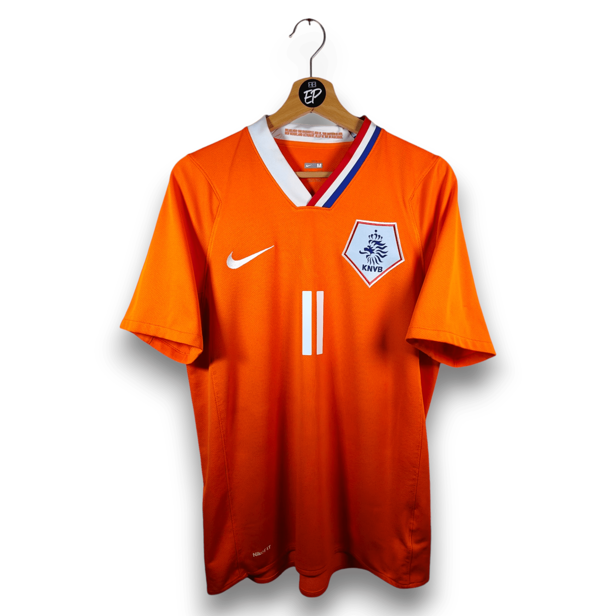 2008 - 10 Netherlands Home Shirt Robben 11 - 9.5/10 - (M) - Eternal Pitch