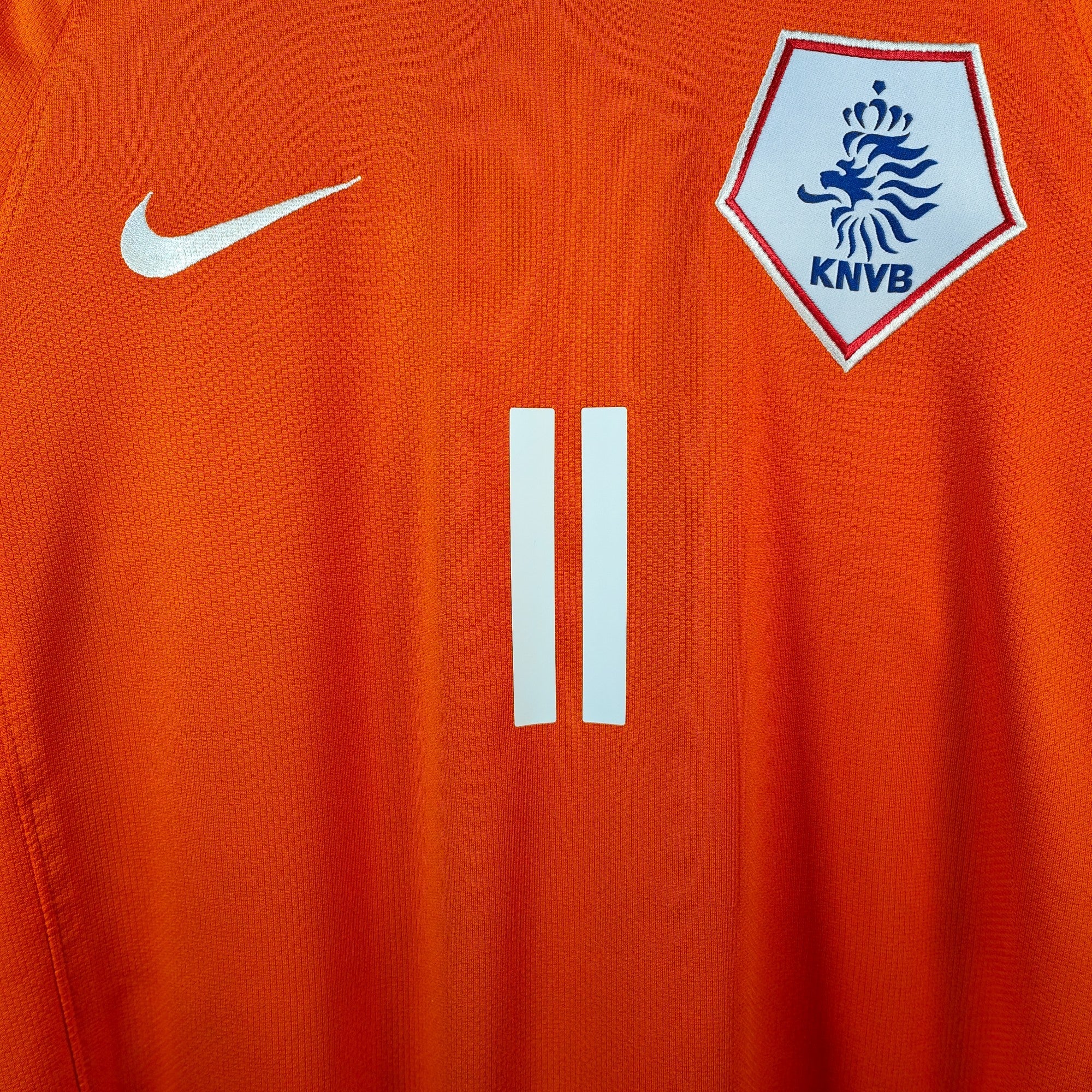 2008 - 10 Netherlands Home Shirt Robben 11 - 9.5/10 - (M) - Eternal Pitch