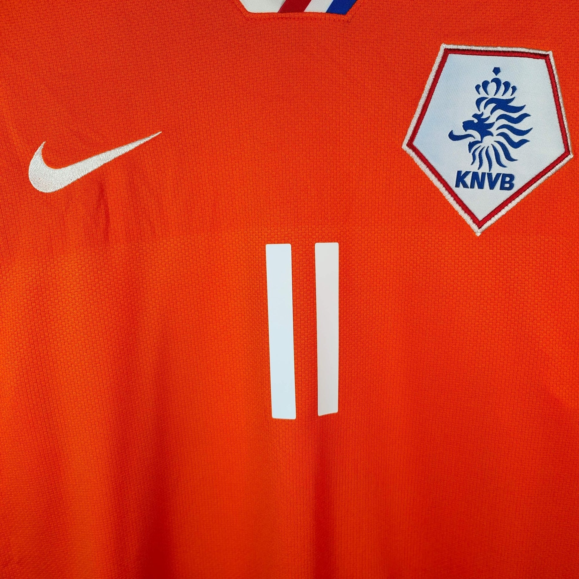 2008 - 10 Netherlands Home Shirt Robben 11 - 9.5/10 - (XL) - Eternal Pitch