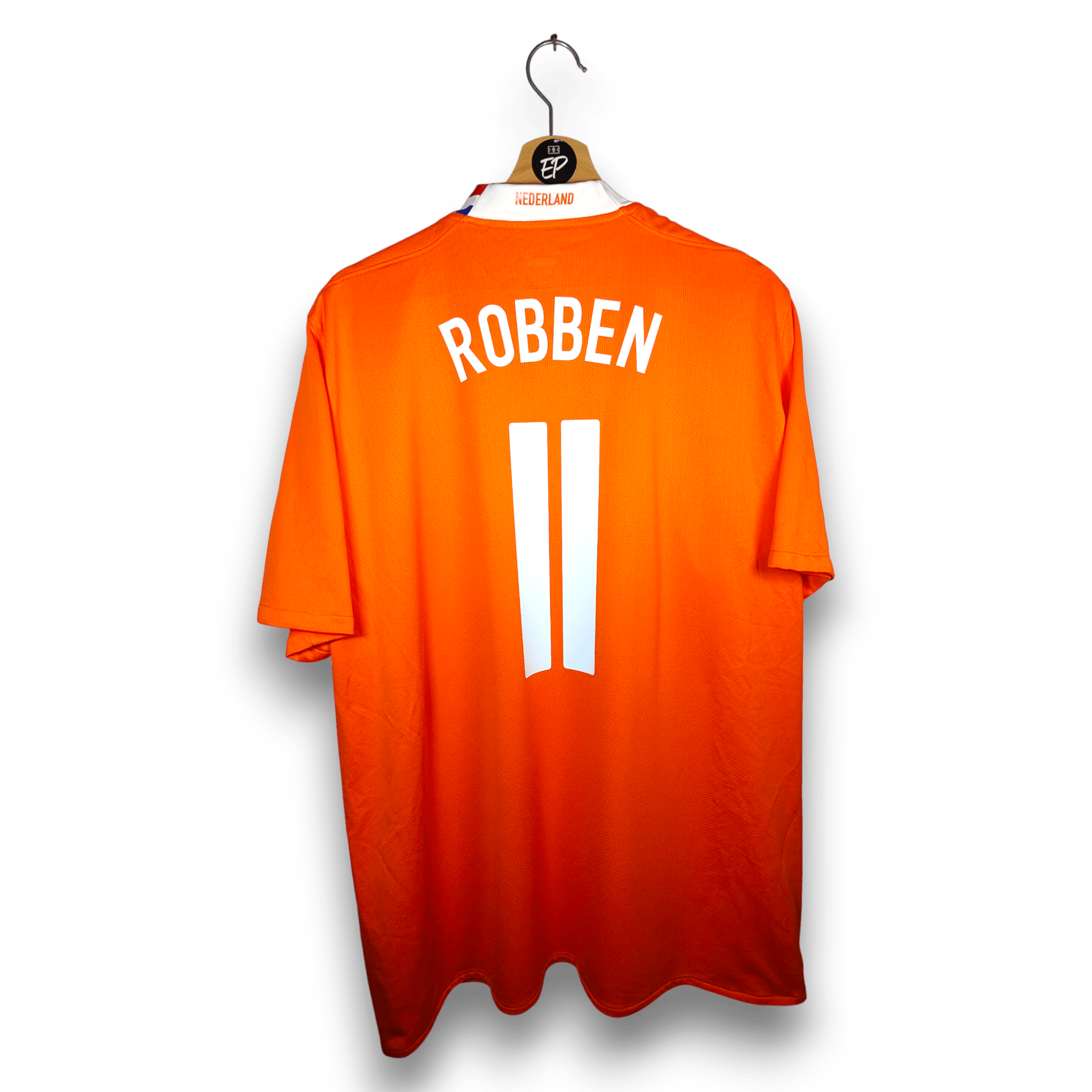 2008 - 10 Netherlands Home Shirt Robben 11 - 9.5/10 - (XL) - Eternal Pitch