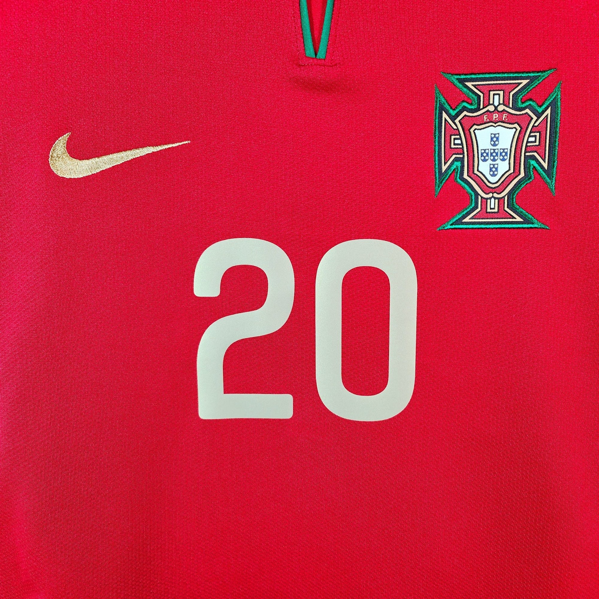 2008 - 10 Portugal Home Shirt Deco 20 - 9.5/10 - (M) - Eternal Pitch