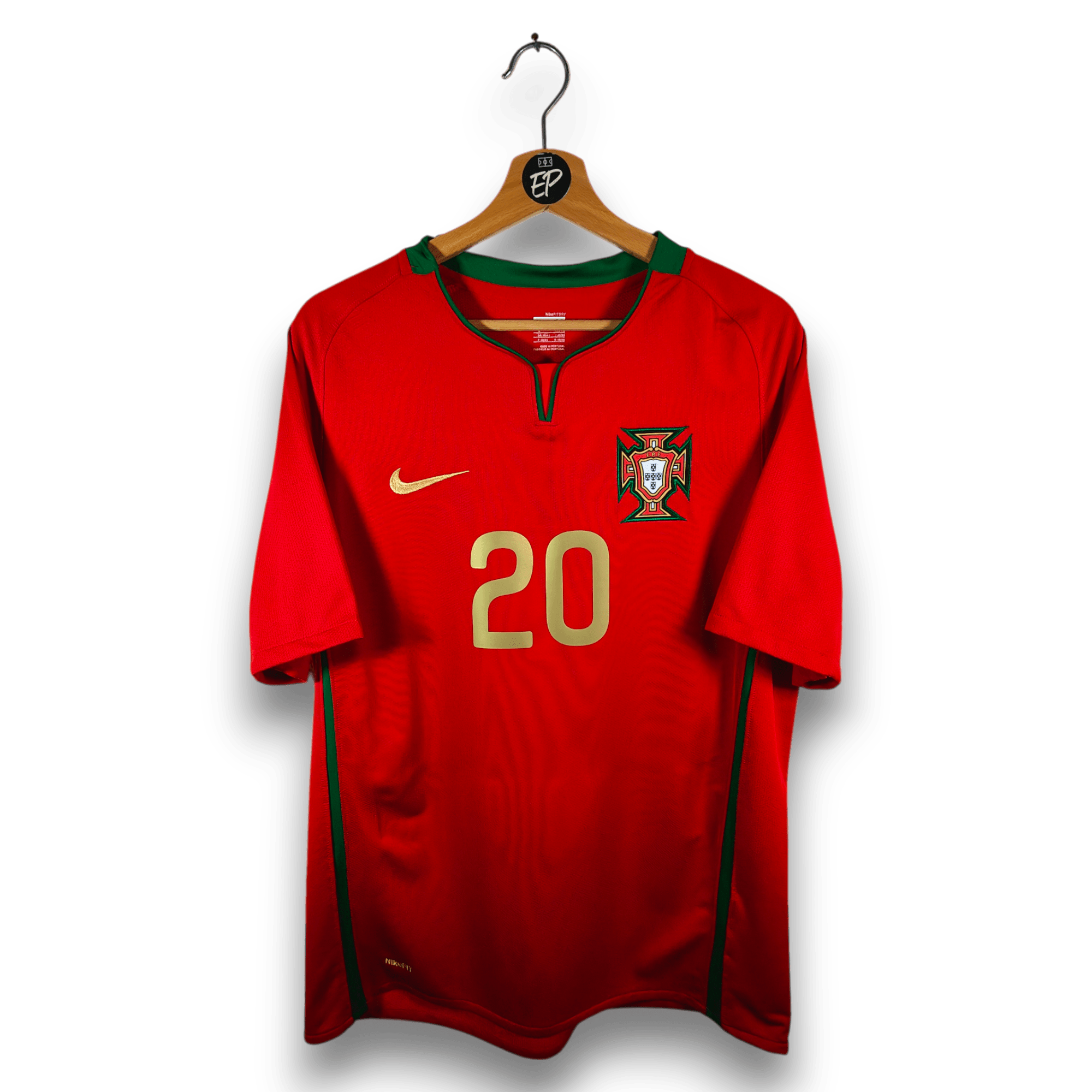 2008 - 10 Portugal Home Shirt Deco 20 - 9.5/10 - (M) - Eternal Pitch