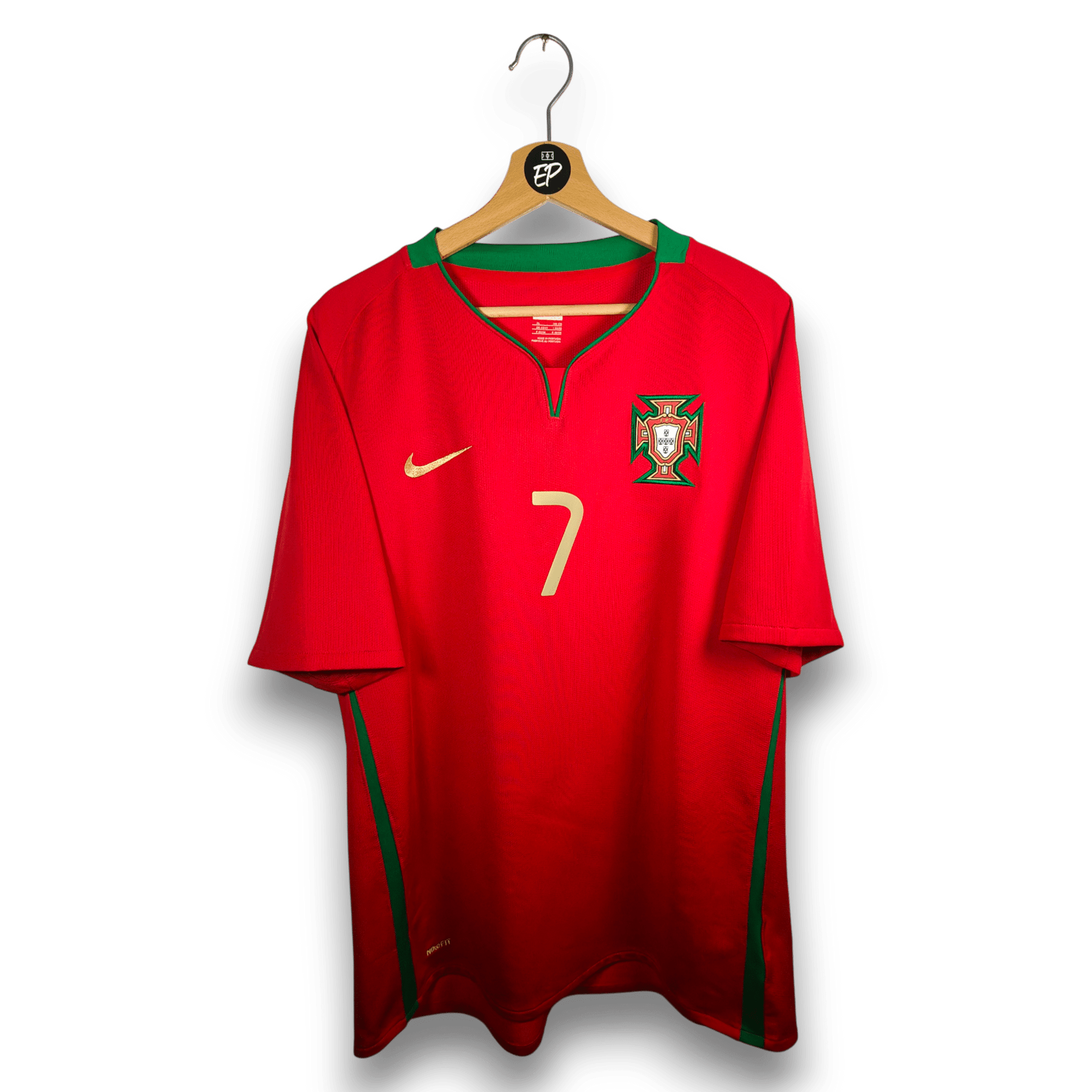 2008 - 10 Portugal Home Shirt Ronaldo 7 - 9.5/10 - (XL) - Eternal Pitch