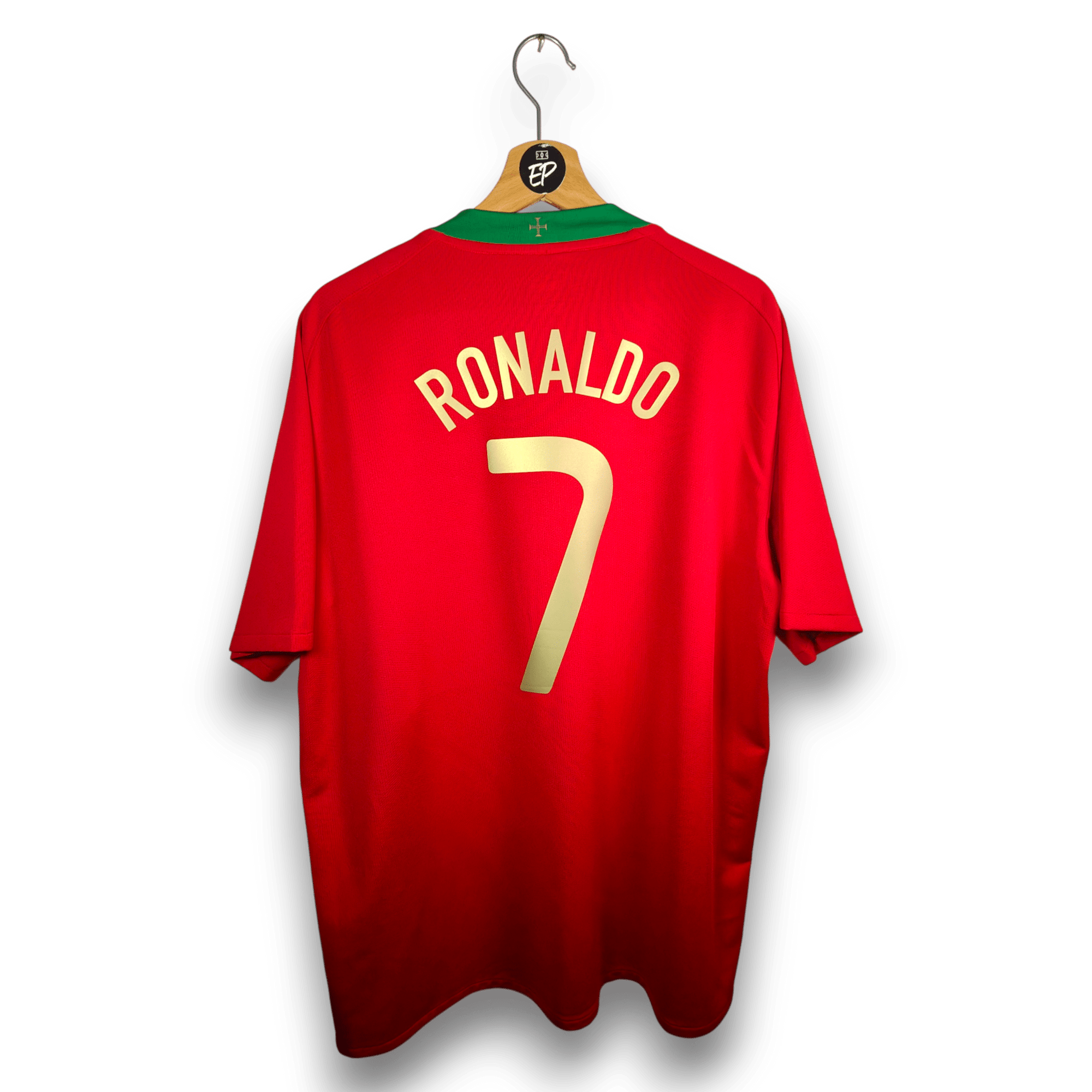 2008 - 10 Portugal Home Shirt Ronaldo 7 - 9.5/10 - (XL) - Eternal Pitch