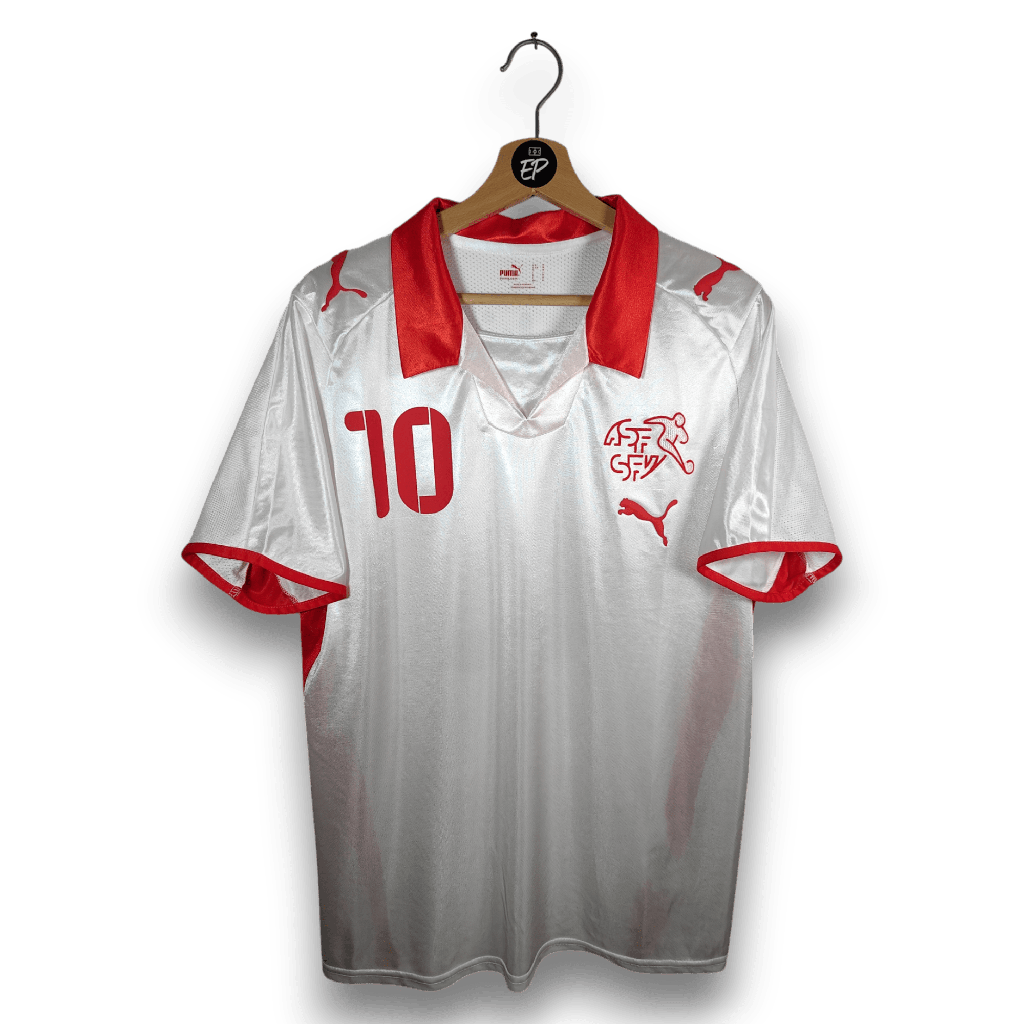 2008 - 10 Switzerland Away Shirt Yakin 10 - 9/10 - (M) - Eternal Pitch