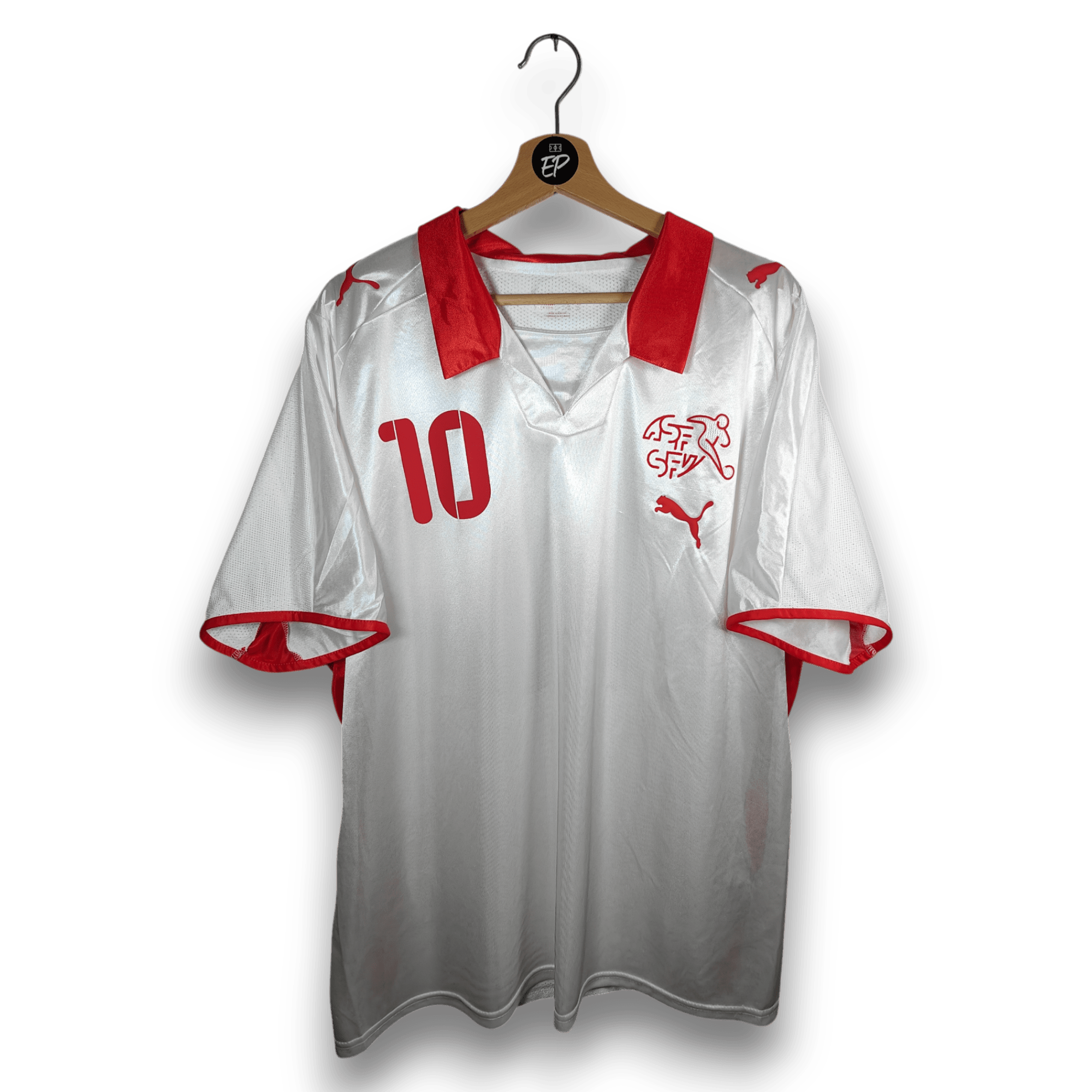 2008 - 10 Switzerland Away Shirt Yakin 10 - 9/10 - (XL) - Eternal Pitch