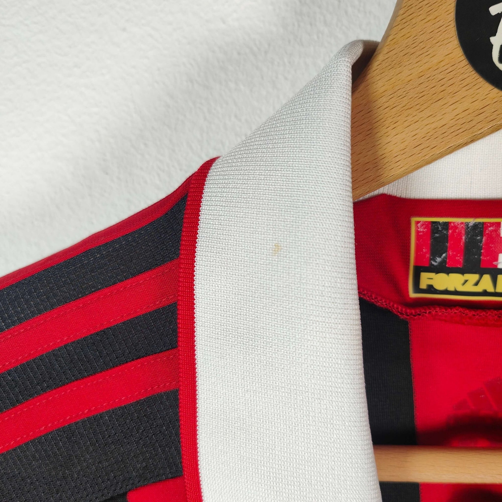 2009 - 10 AC Milan Home Shirt Ronaldinho 80 - 8.5/10 - (S) - Eternal Pitch