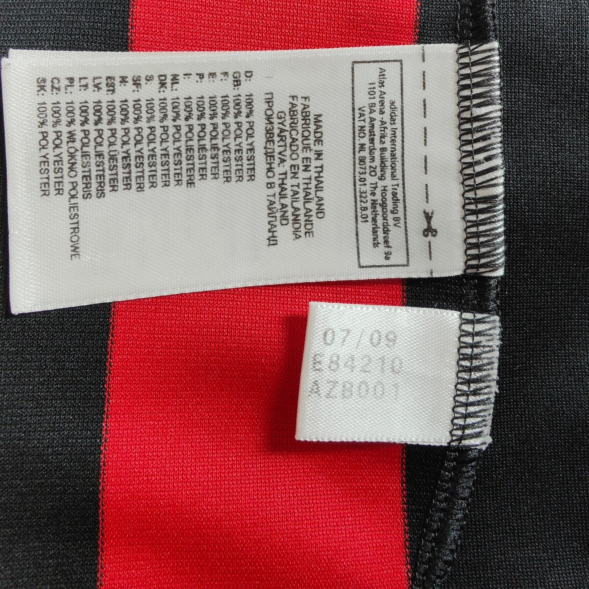 2009 - 10 AC Milan Home Shirt Ronaldinho 80 - 8.5/10 - (S) - Eternal Pitch