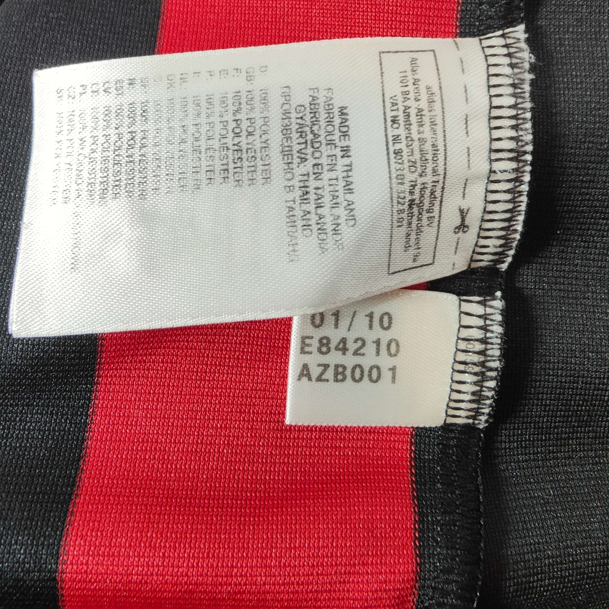 2009 - 10 AC Milan Home Shirt Ronaldinho 80 - 8.5/10 - (S) - Eternal Pitch