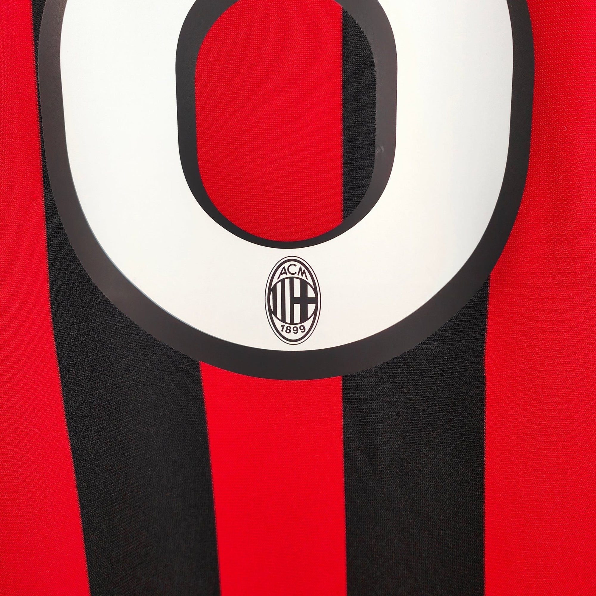 2009 - 10 AC Milan Home Shirt Ronaldinho 80 - 8.5/10 - (S) - Eternal Pitch