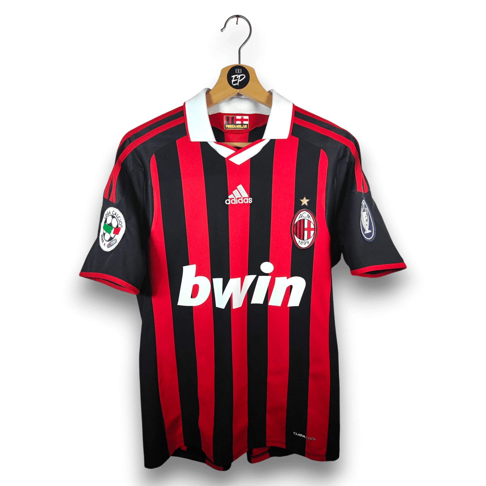 2009 - 10 AC Milan Home Shirt Ronaldinho 80 - 8.5/10 - (S) - Eternal Pitch