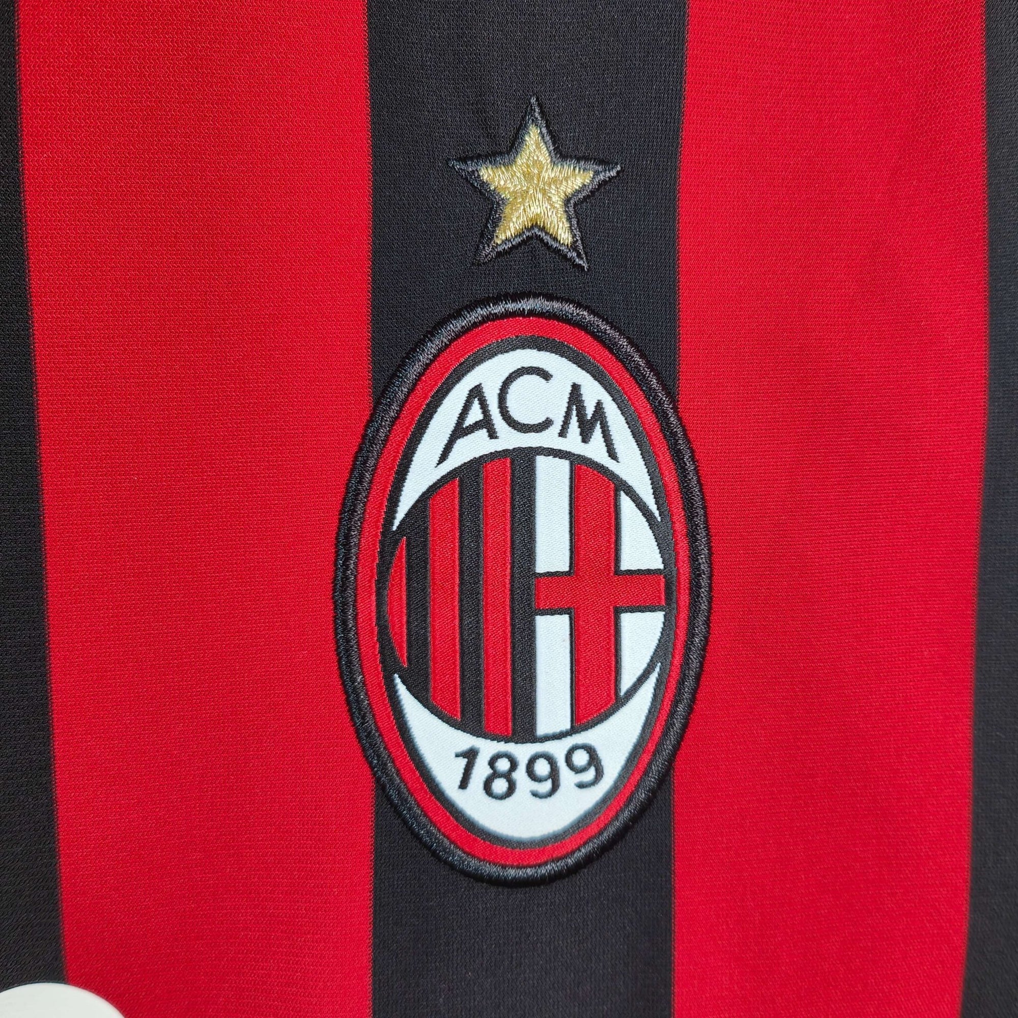 2009 - 10 AC Milan Home Shirt Ronaldinho 80 - 9.5/10 - (L) - Eternal Pitch