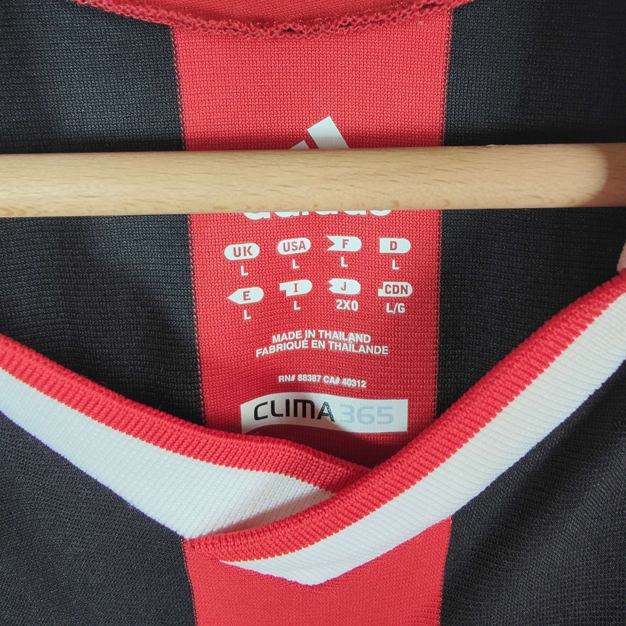 2009 - 10 AC Milan Home Shirt Ronaldinho 80 - 9.5/10 - (L) - Eternal Pitch