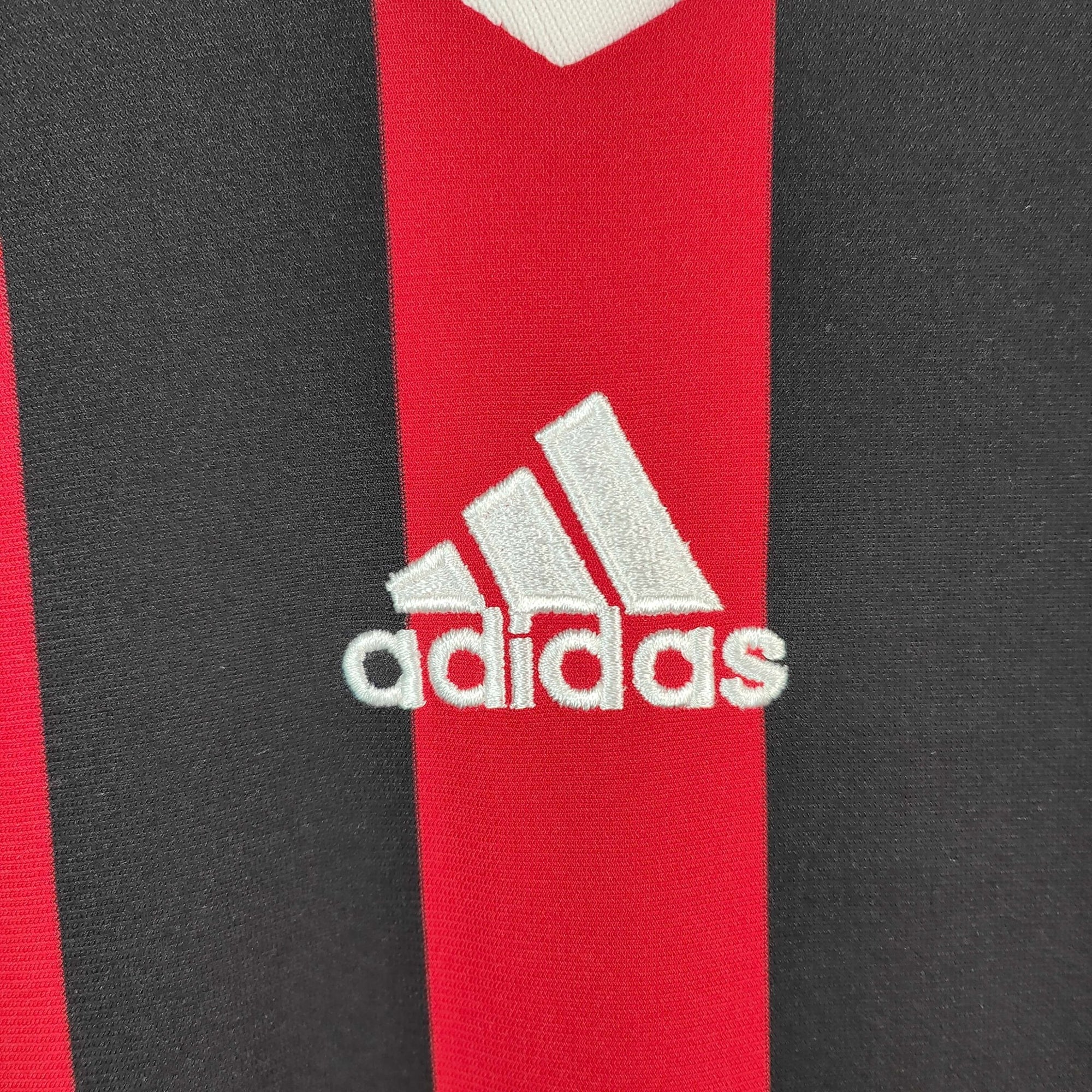 2009 - 10 AC Milan Home Shirt Ronaldinho 80 - 9.5/10 - (L) - Eternal Pitch