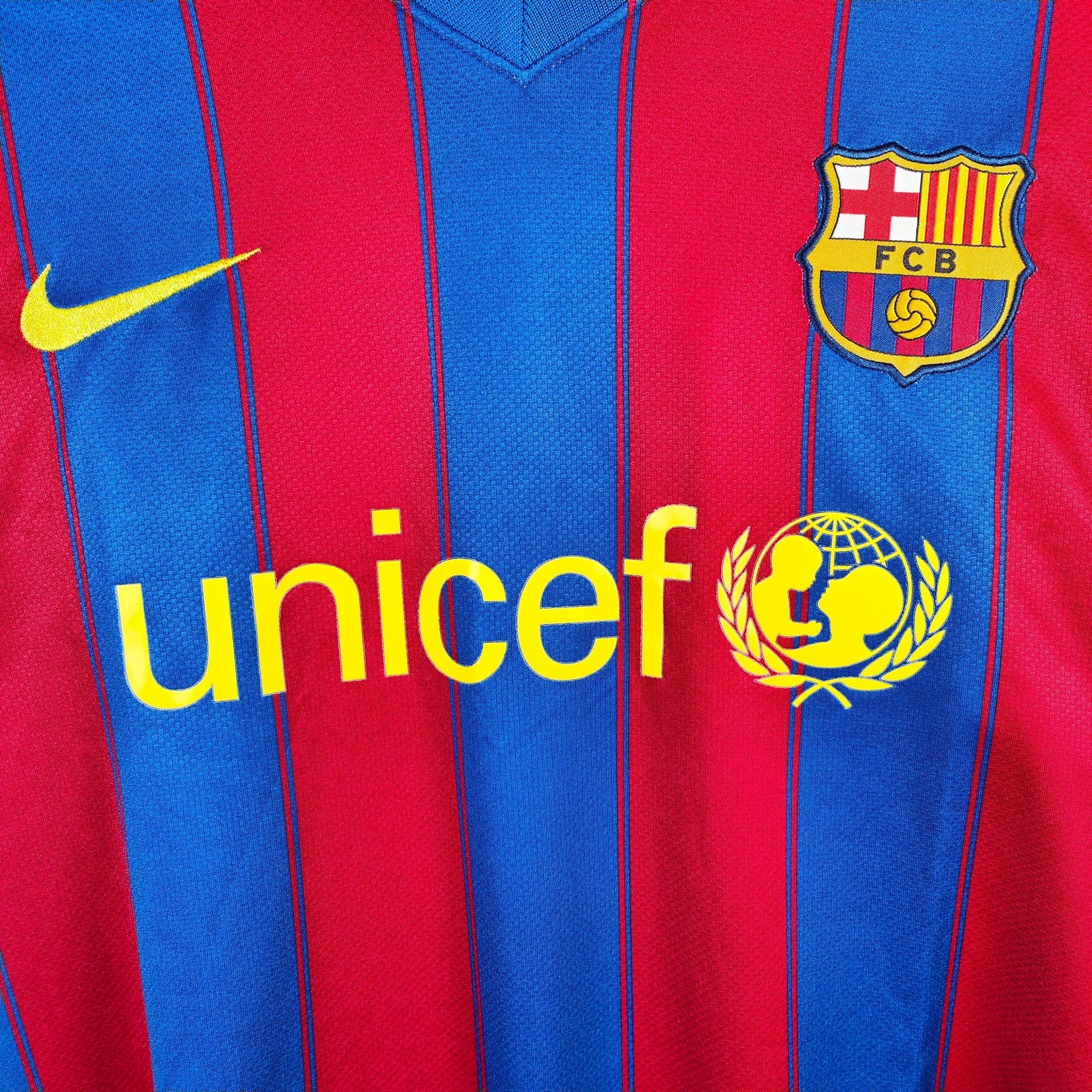 2009 - 10 FC Barcelona Home Shirt Ibrahimovic 9 - 8.5/10 - (M) - Eternal Pitch