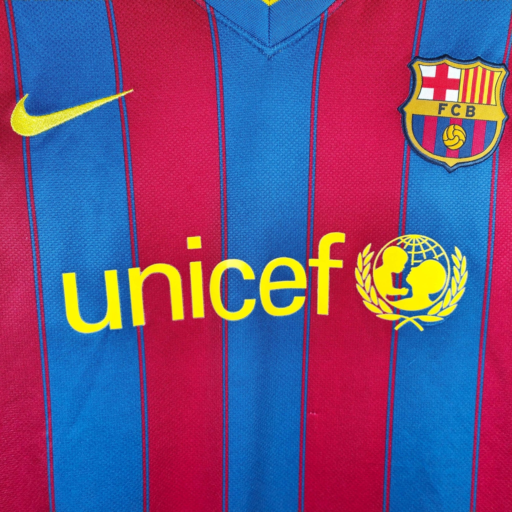 2009 - 10 FC Barcelona Home Shirt Ibrahimovic 9 - 8.5/10 - (S) - Eternal Pitch
