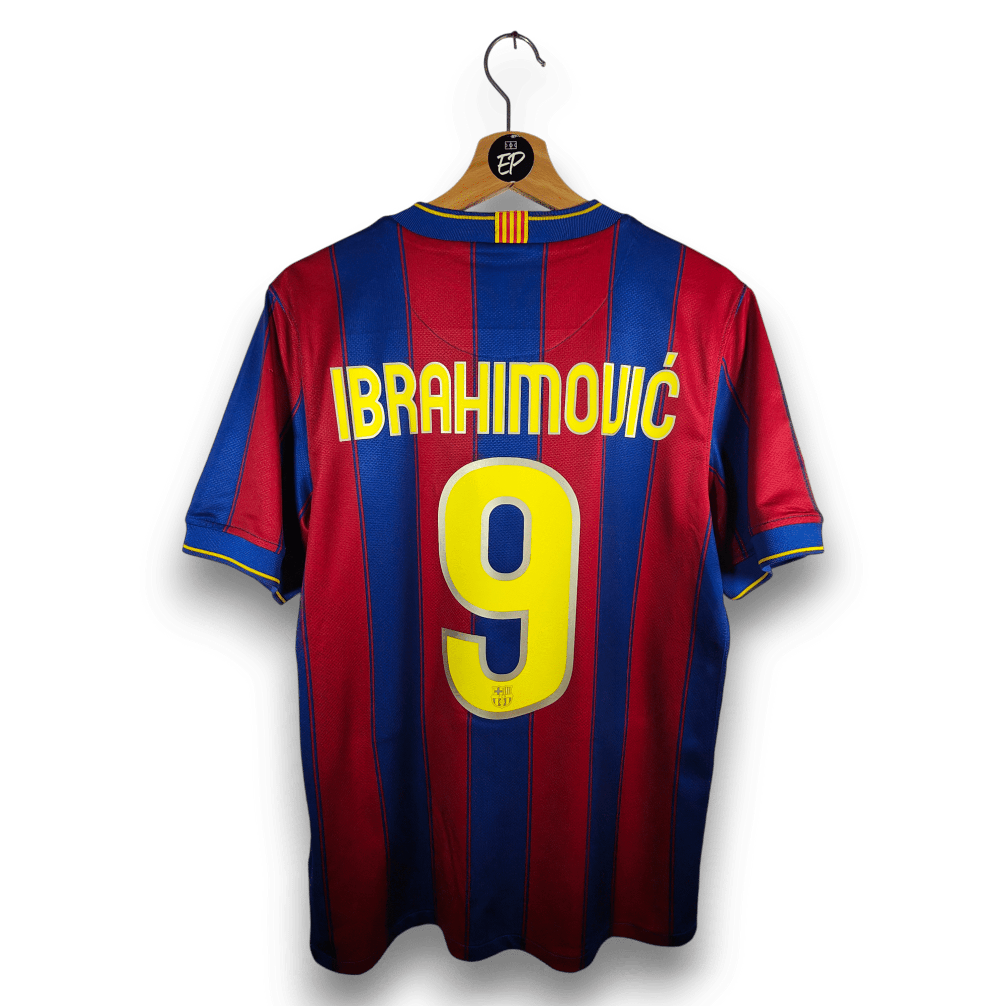 2009 - 10 FC Barcelona Home Shirt Ibrahimovic 9 - 8.5/10 - (S) - Eternal Pitch