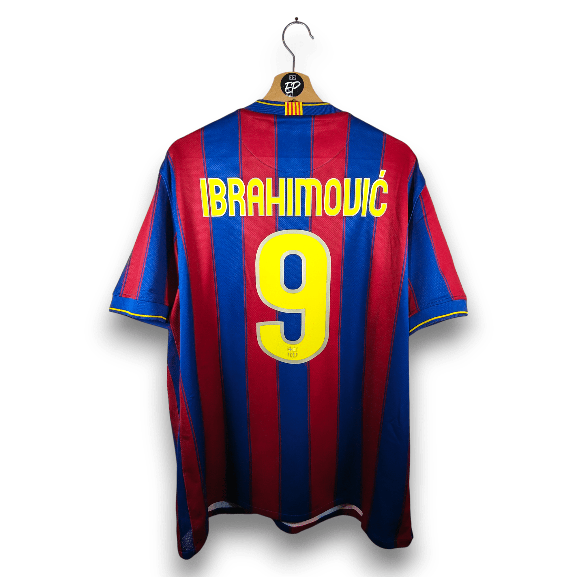 2009 - 10 FC Barcelona Home Shirt Ibrahimovic 9 - 8.5/10 - (XL) - Eternal Pitch