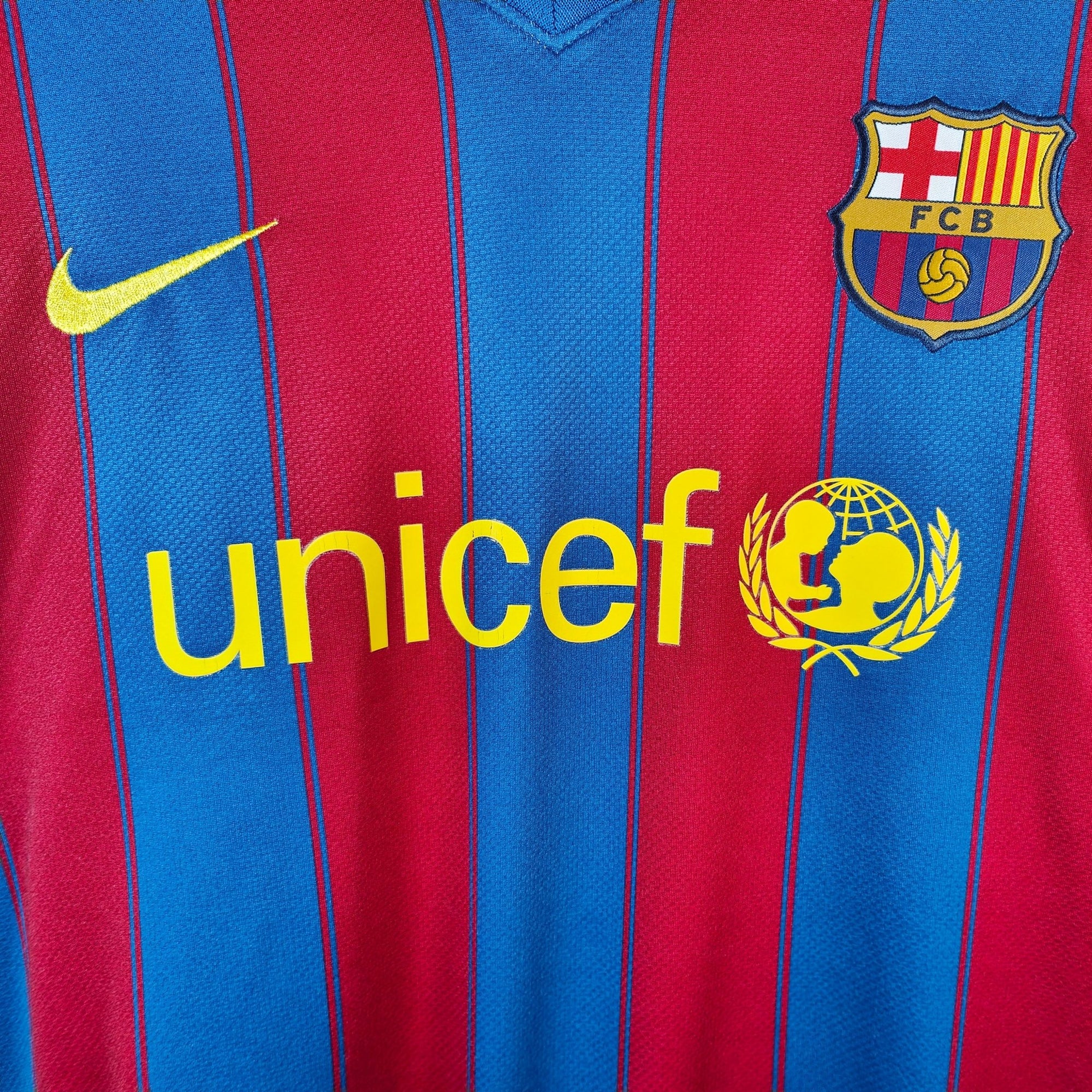 2009 - 10 FC Barcelona Home Shirt Ibrahimovic 9 - 8.5/10 - (XL) - Eternal Pitch