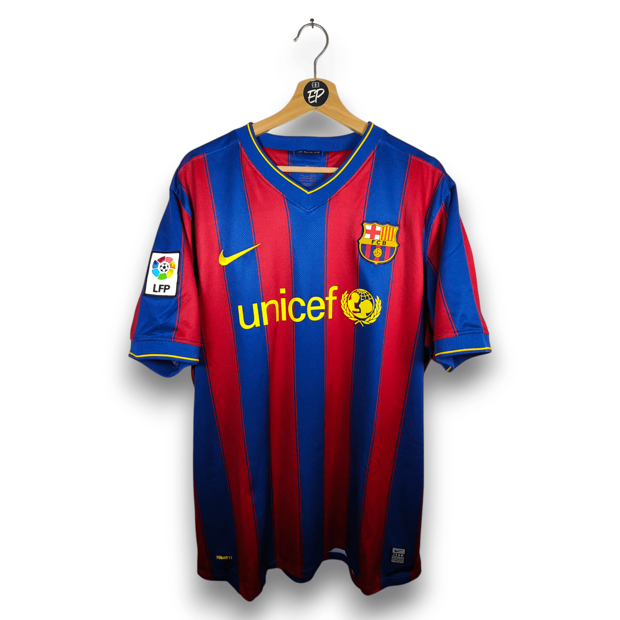 2009 - 10 FC Barcelona Home Shirt Ibrahimovic 9 - 8.5/10 - (XL) - Eternal Pitch