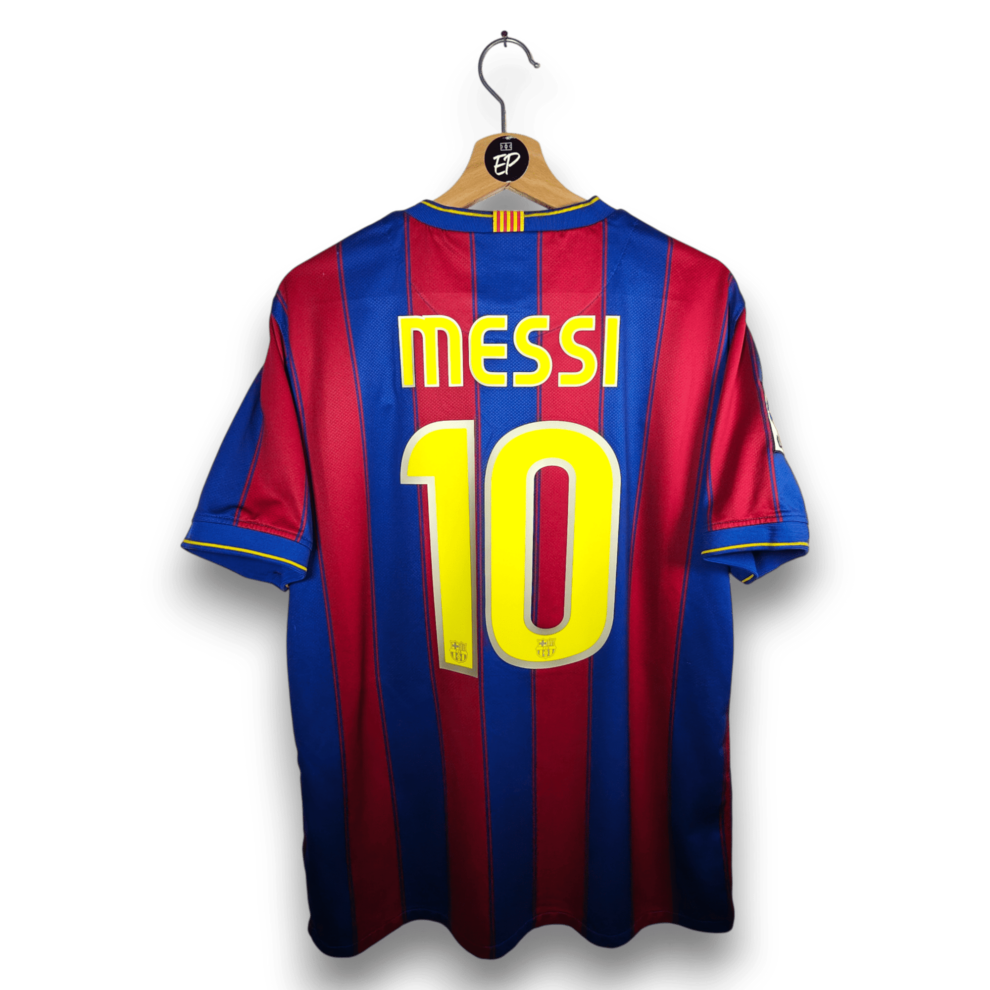 2009 - 10 FC Barcelona Home Shirt Messi 10 - 8.5/10 - (L) - Eternal Pitch