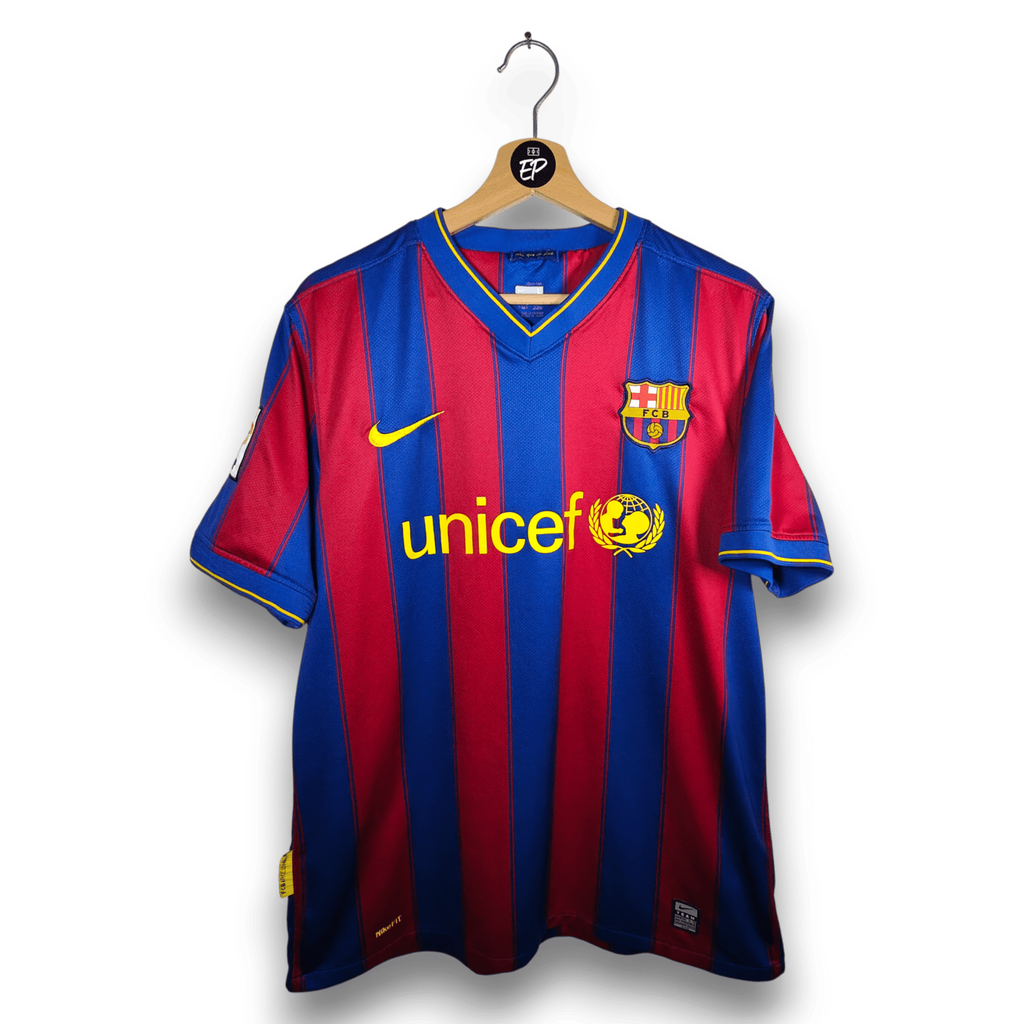 2009 - 10 FC Barcelona Home Shirt Messi 10 - 8.5/10 - (L) - Eternal Pitch
