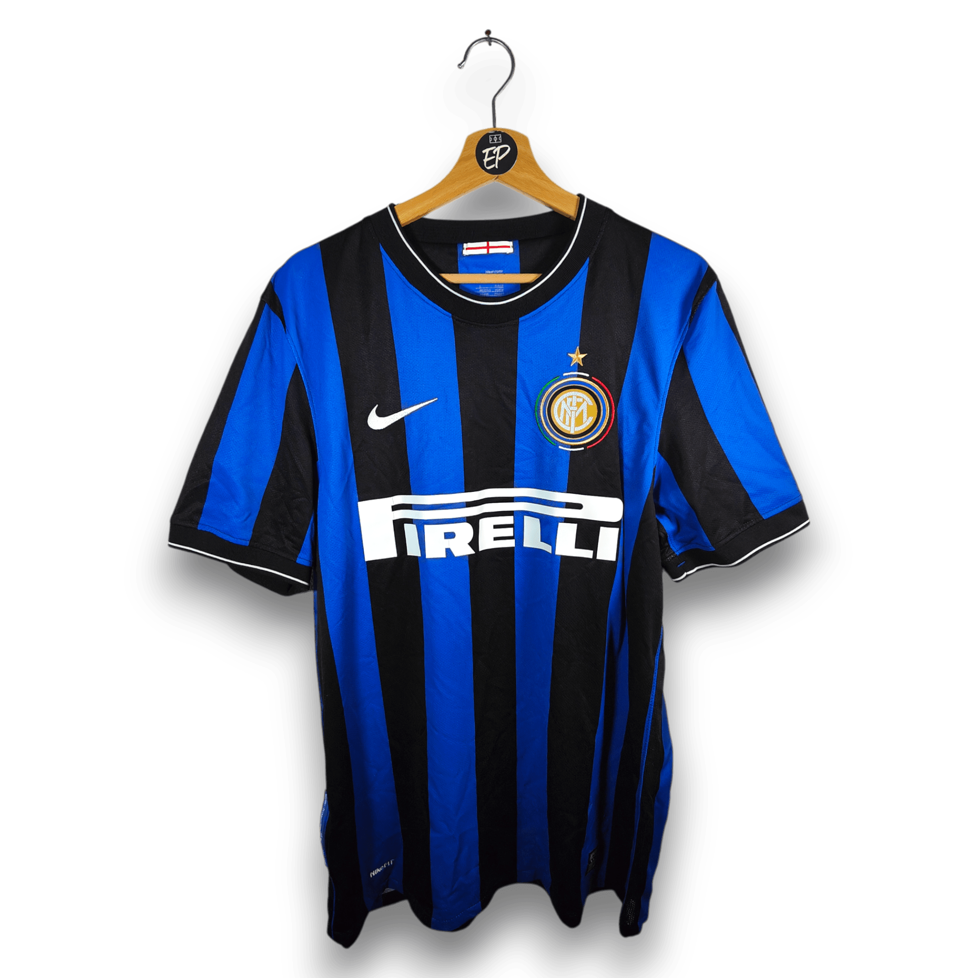 2009 - 10 Inter Milan Home Shirt Eto&#39;o 9 - 9/10 - (L) - Eternal Pitch