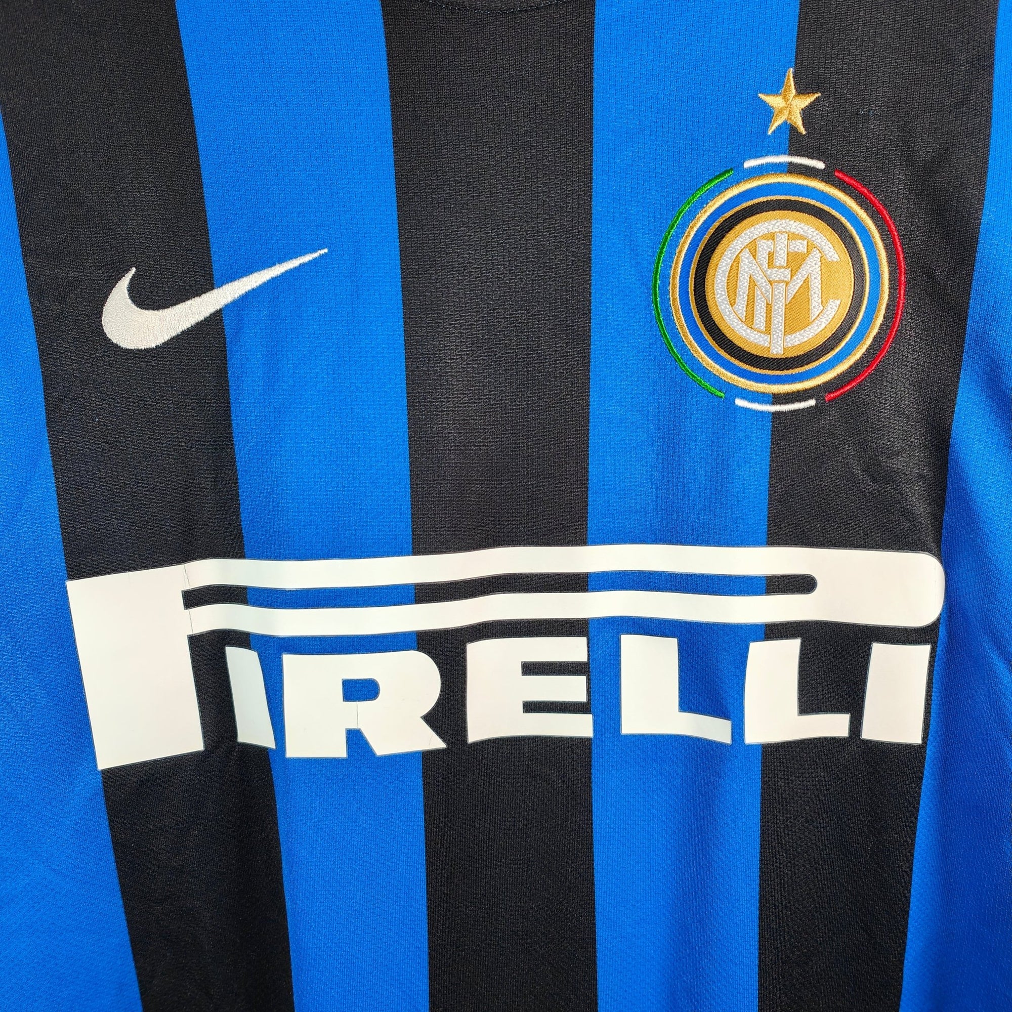 2009 - 10 Inter Milan Home Shirt Eto&#39;o 9 - 9/10 - (L) - Eternal Pitch