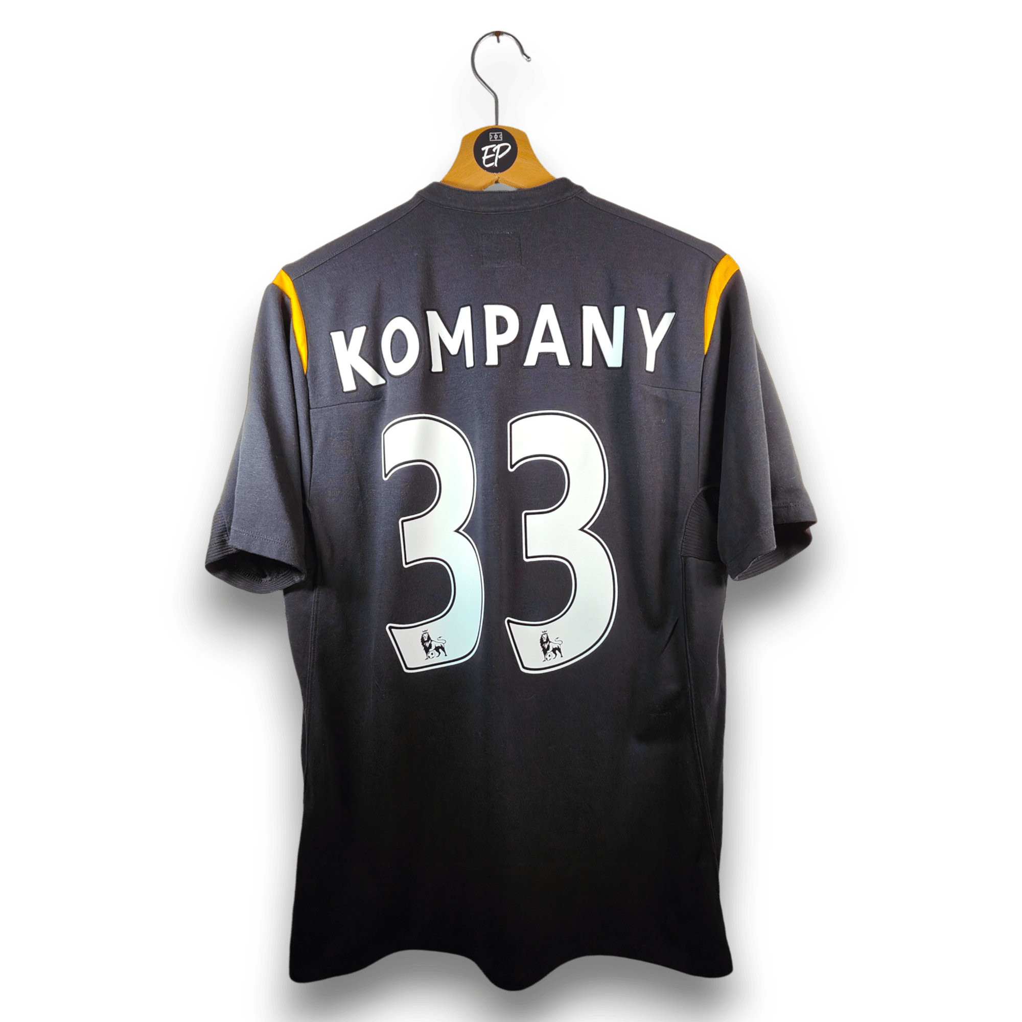 2009 - 10 Manchester City Away Shirt Kompany 33 - 9.5/10 - (L) - Eternal Pitch