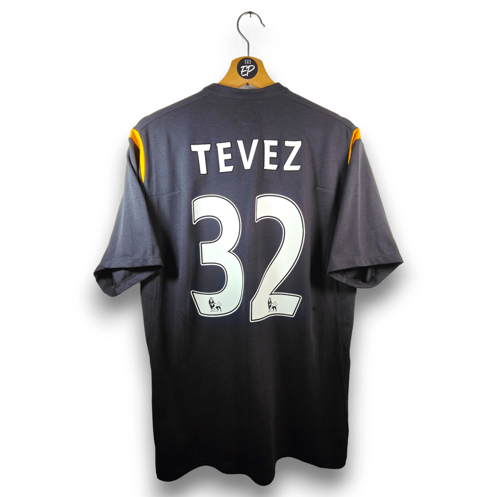 2009 - 10 Manchester City Away Shirt Tevez 32 - 9.5/10 - (L 44) - Eternal Pitch