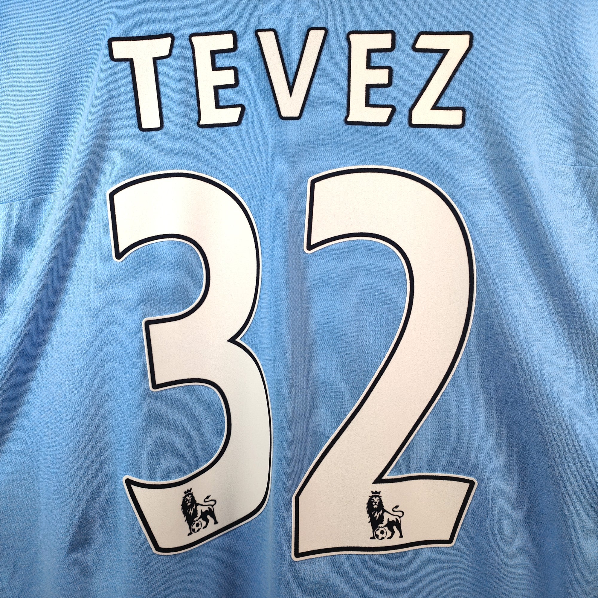 2009 - 10 Manchester City Home Shirt Tevez 32 - 9/10 - (46 XL) - Eternal Pitch