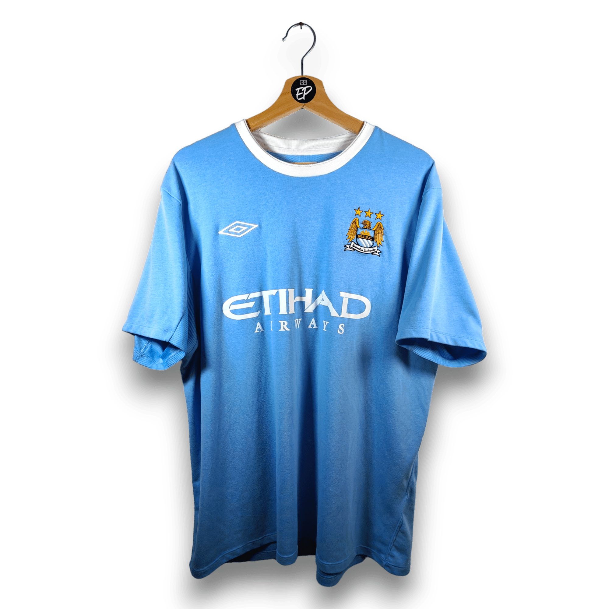 2009 - 10 Manchester City Home Shirt Tevez 32 - 9/10 - (46 XL) - Eternal Pitch