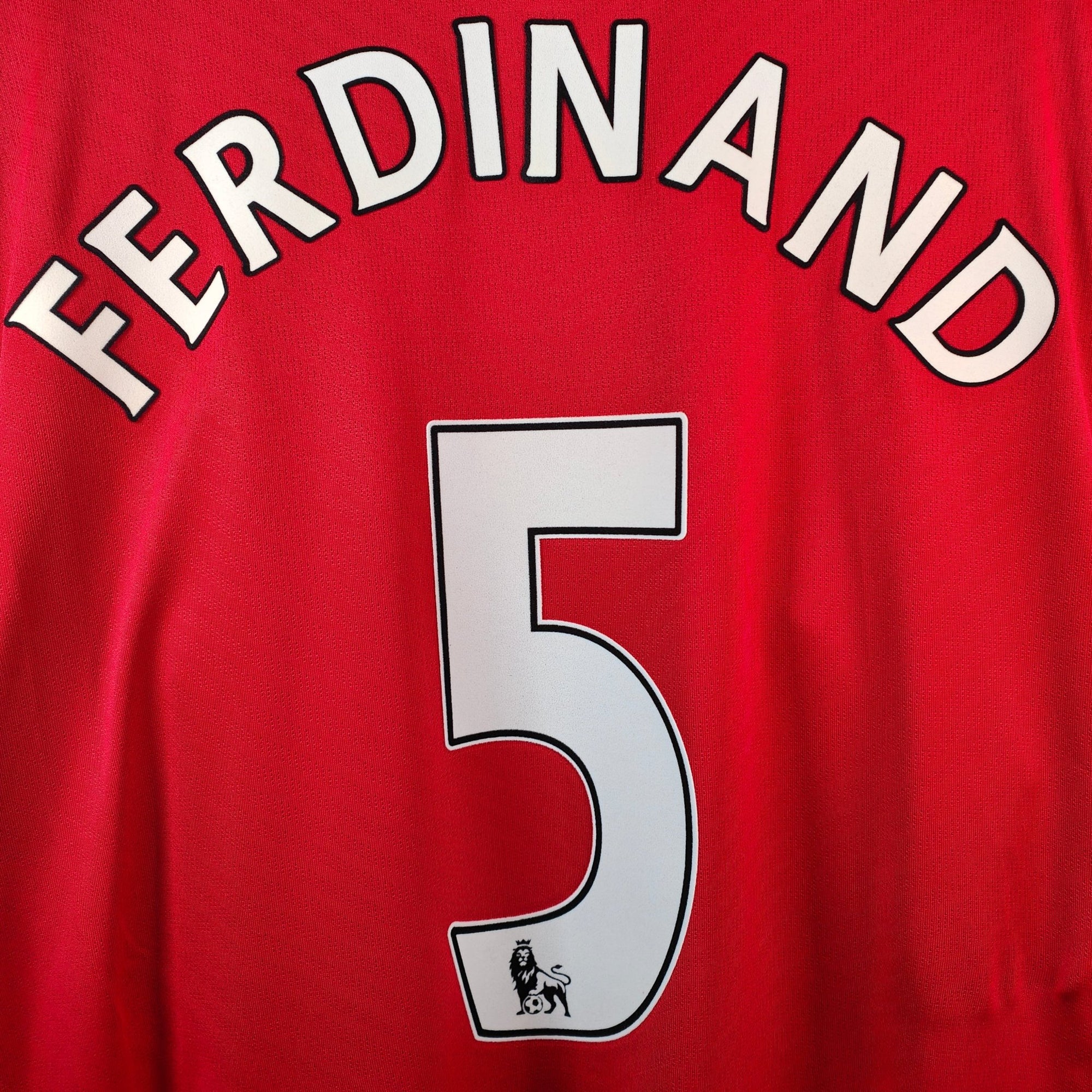 2009 - 10 Manchester United Home Shirt Ferdinand 5 (XL) - Eternal Pitch