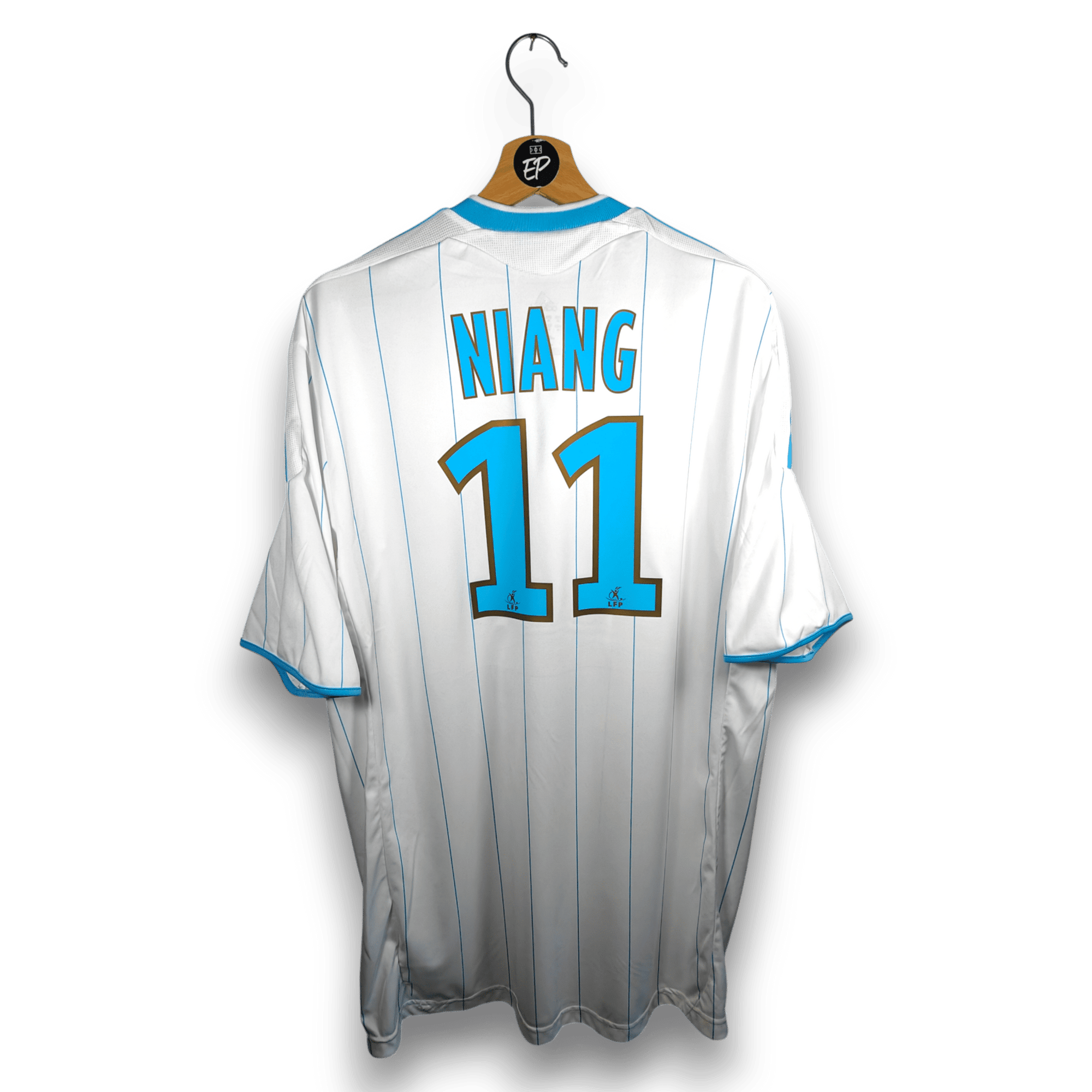 2009 - 10 Olympique Marseille Home Shirt Niang 11 - 9/10 - (XL) - Eternal Pitch