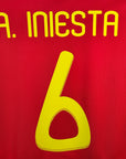 2009 - 10 Spain Home Shirt Iniesta 6 - 9/10 - (M) - Eternal Pitch