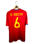 2009 - 10 Spain Home Shirt Iniesta 6 - 9/10 - (M) - Eternal Pitch