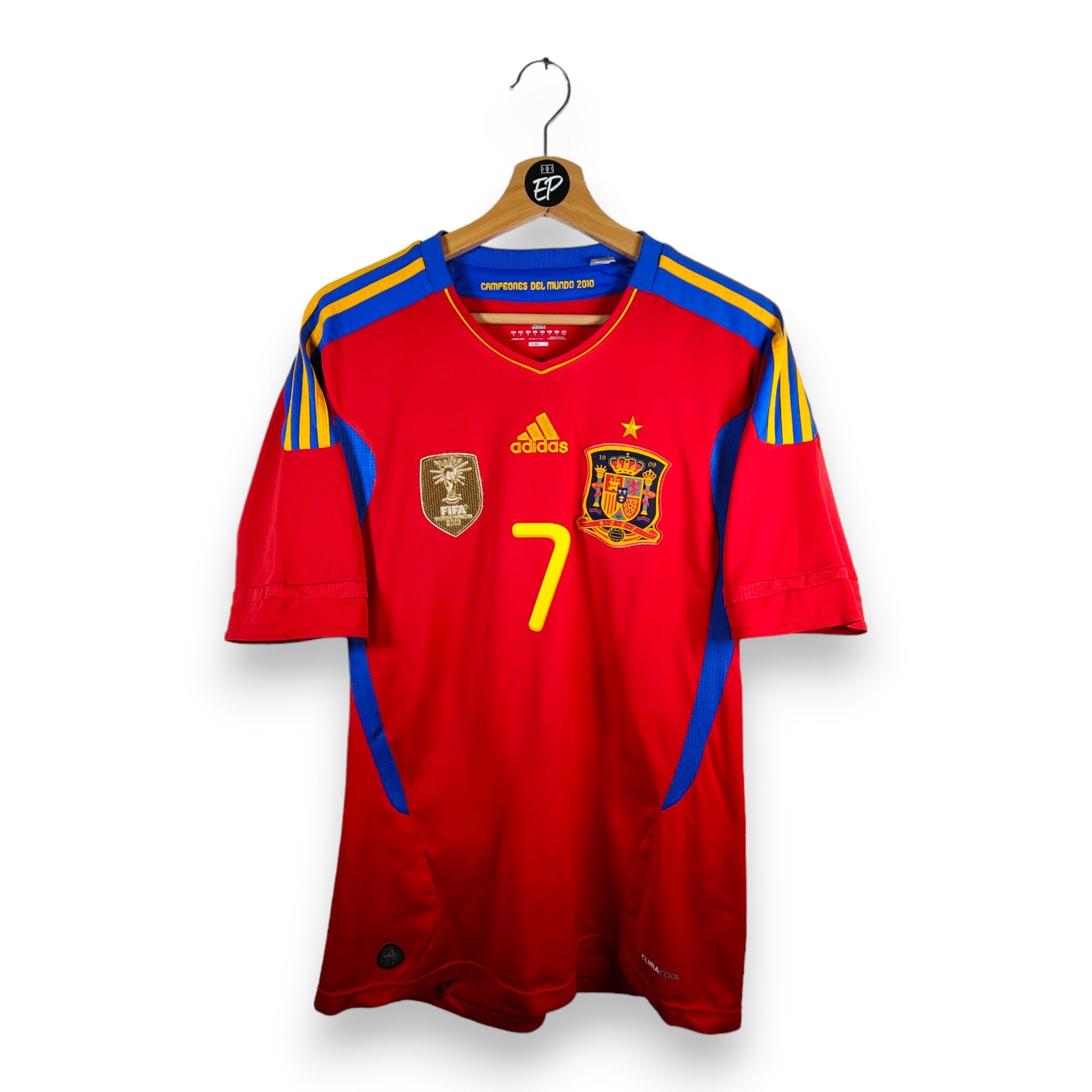 2009-10 Spain Home Shirt Villa #7 (M) – Eternal Pitch