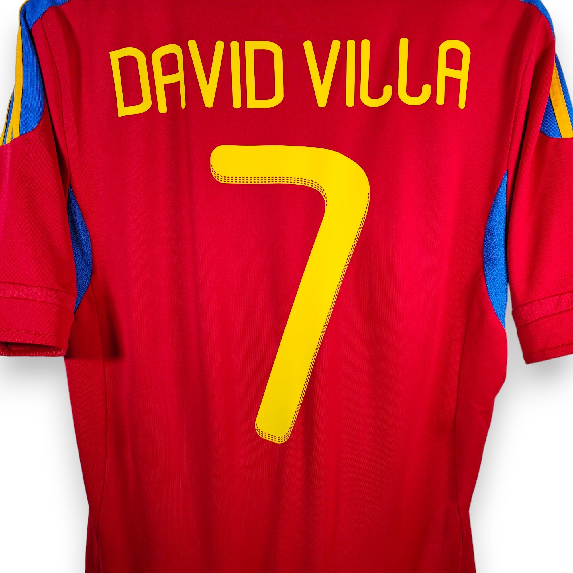 2009 - 10 Spain Home Shirt Villa 7 (M) - Eternal Pitch