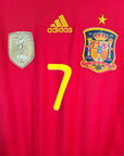 2009 - 10 Spain Home Shirt Villa 7 (M) - Eternal Pitch