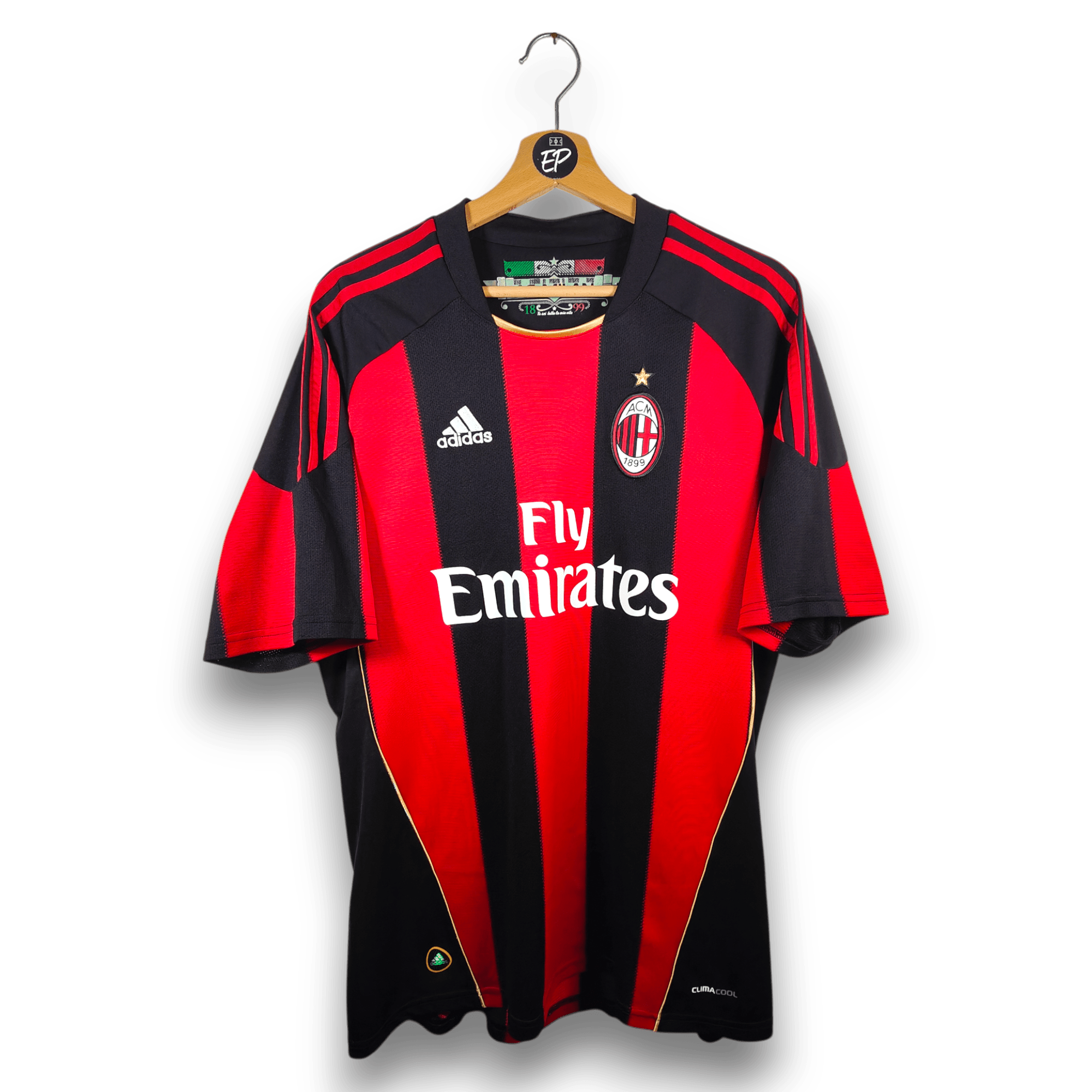 2010 - 11 AC Milan Home Shirt - 9/10 - (M) - Eternal Pitch